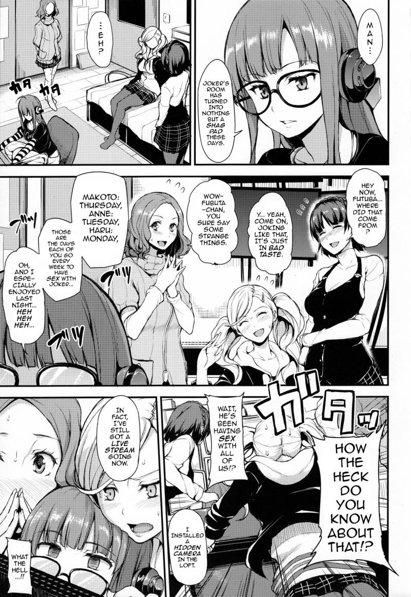 (C91) [Shimapan (Tachibana Omina)] P5 Harem (Persona 5) [English] {darknight}