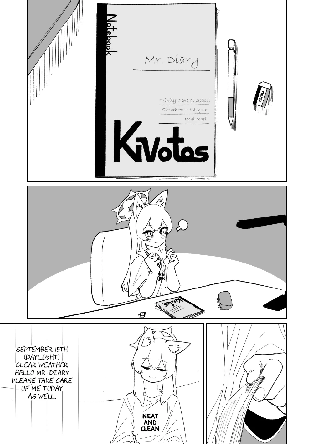 [Asahina Yoshitosi] Mari no Mousou Nikki | Mari's Delusion Diary (Blue Archive) [English]