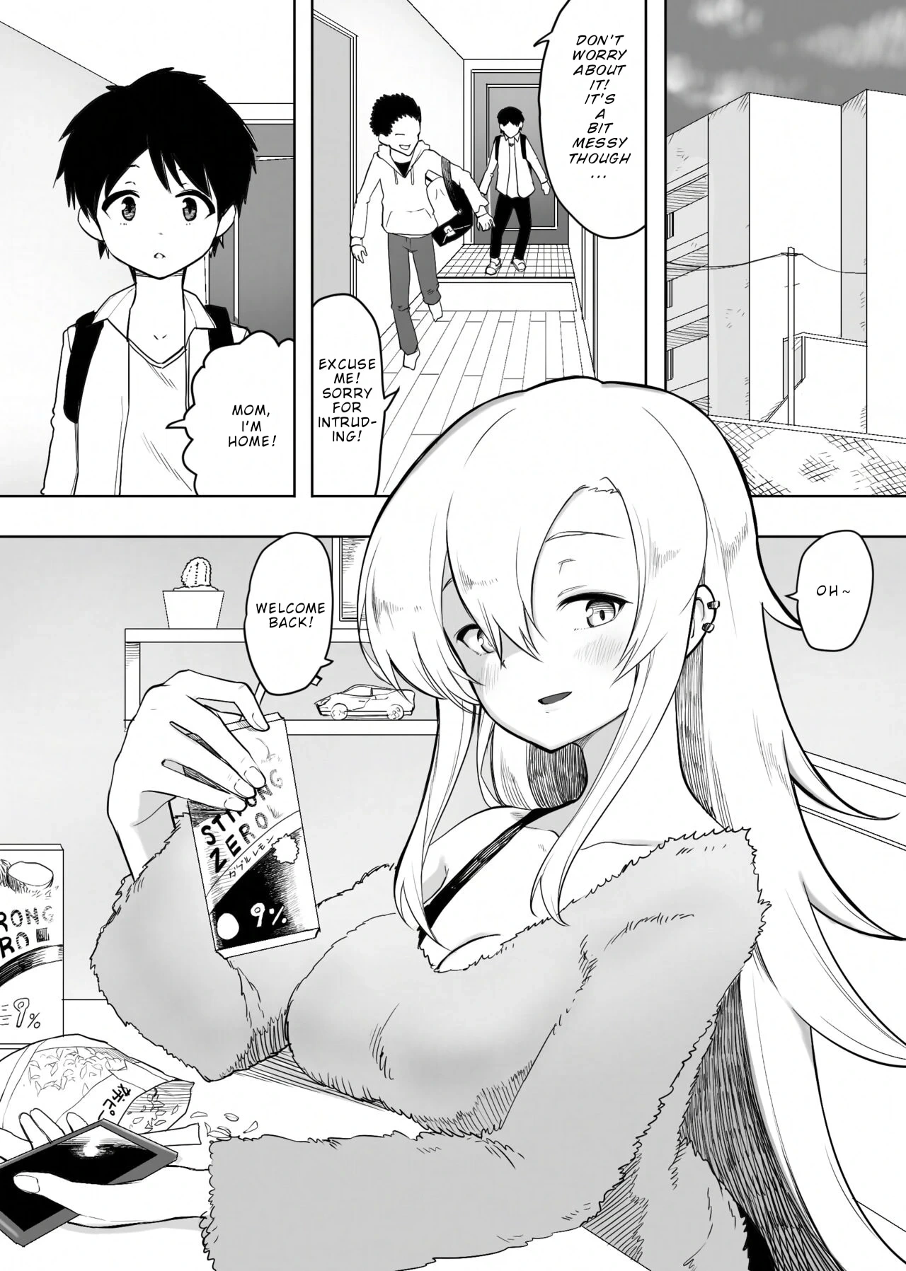 [Enarizushi] Yuujin no Gal na Mama ni Fudeoroshi Shite Moratta Hanashi | A Story About How My Friend's Gyaru Mom Was My First Time [English] [BOIIIMATURTLE]