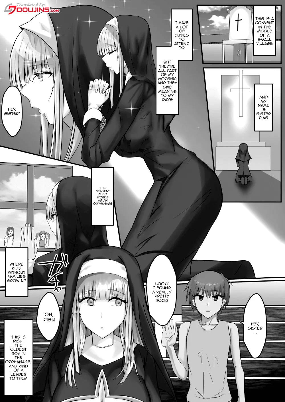 [Tamanohousa] Kinpatsu Seiso Sister, Ochiru | The Blonde Pure Sister Falls [English] {Doujins.com}