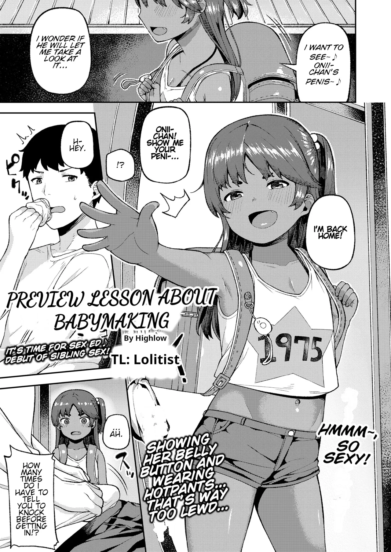 [Highlow] Aka-chan Tsukuri no Yoshuu | Preview Lesson About Babymaking (COMIC LO 2020-04) [English] [Lolitist] [Digital]
