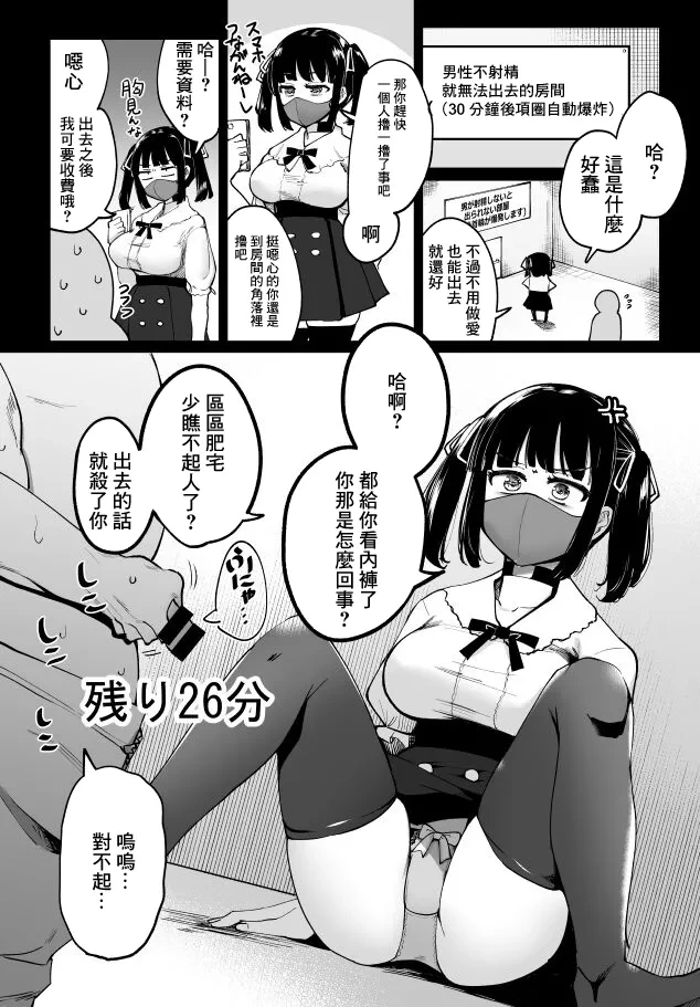 [Ippongui] Otoko ga Shasei Shinai to 30-pun-go Kubiwa ga Bakuhatsu Suru Heya 3-ninme [Chinese]