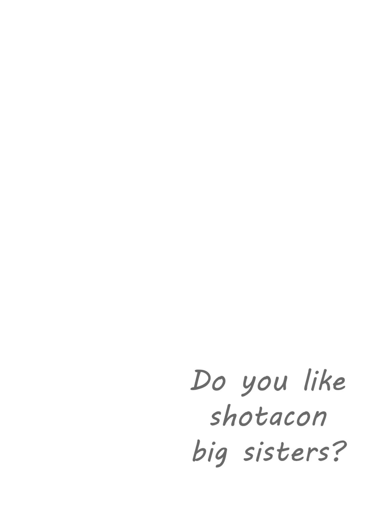 [Lithium] Shotacon no Oneechan wa Suki Desu Ka? | Do you like shotacon big sisters? [English] [Tenshi-Nyow Translations]