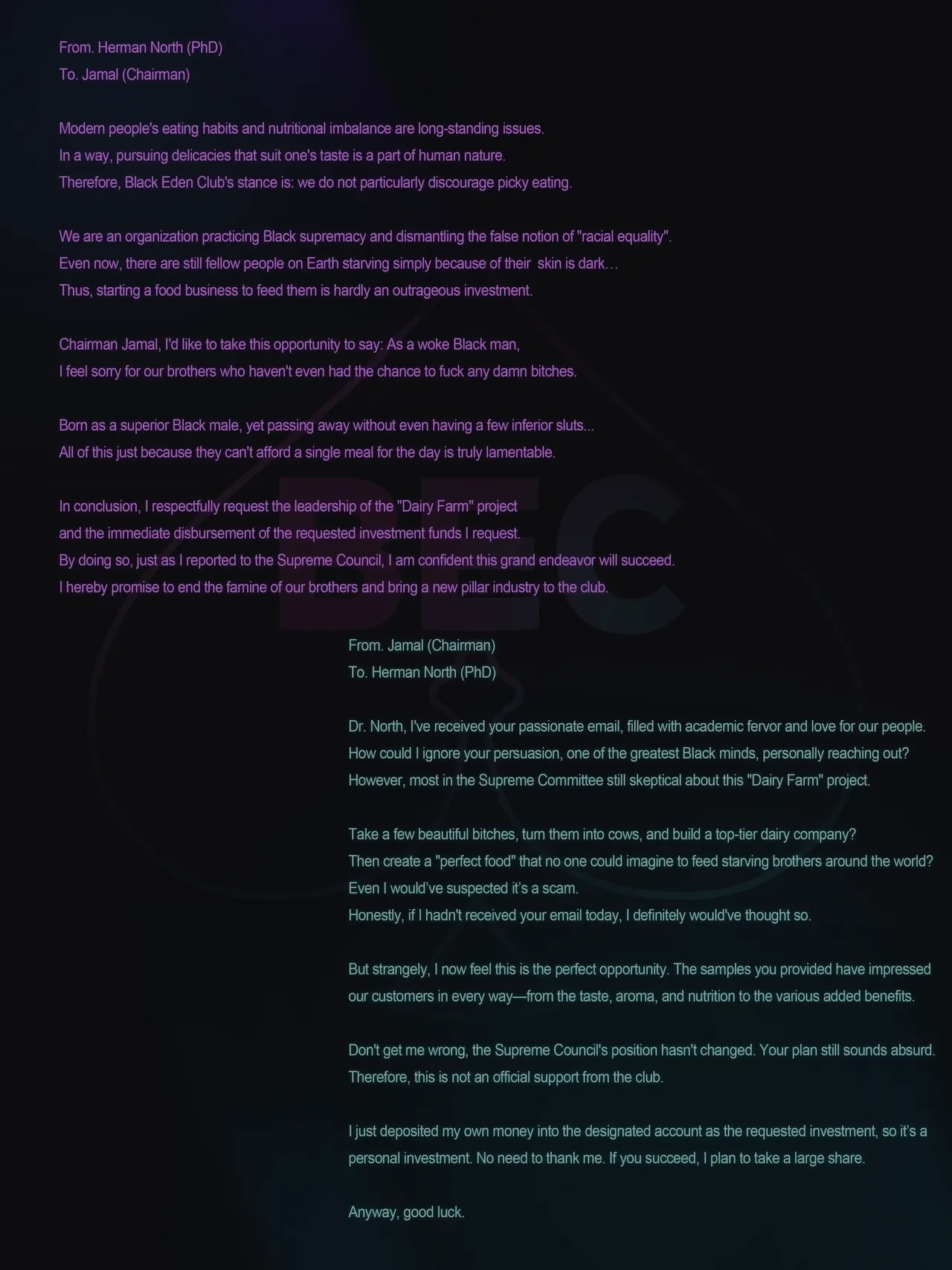 [Nuo] Black Eden Club - The Selection Chapter