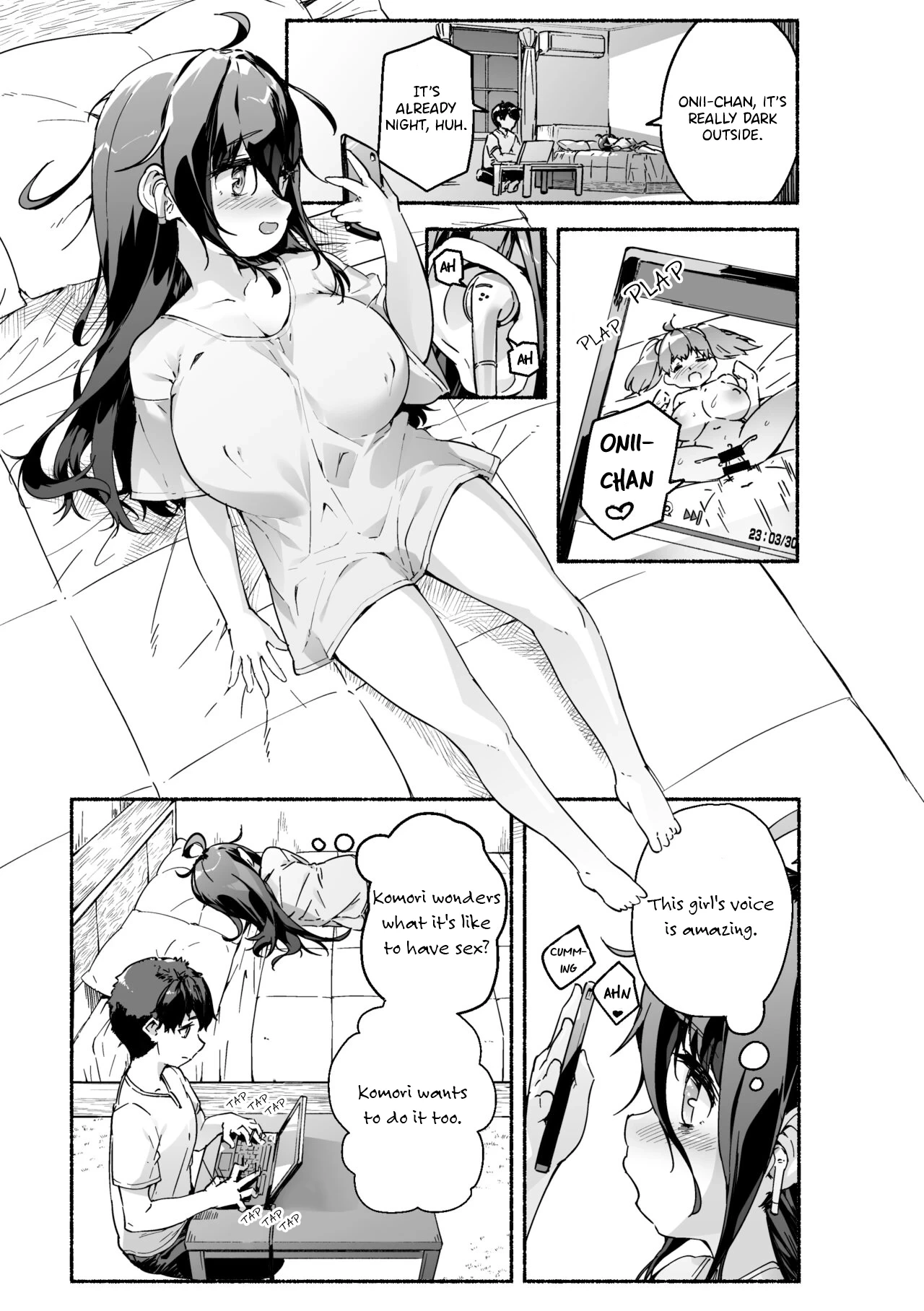 [ROCK CLIME (Sakimori Dan)] Munemori Komori no Kyoudai Seikatsu -Onii-chan to Ecchi Shitai- [English] [Nipis Family]