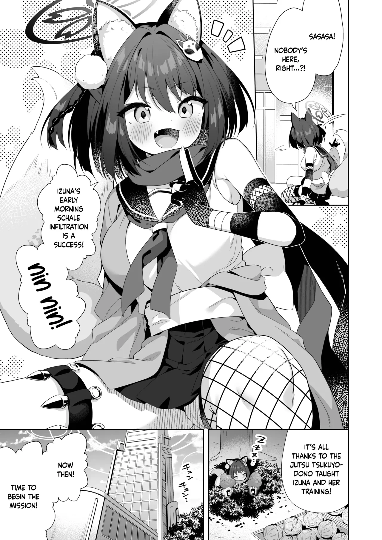 [Mukuton Kyouju to Soratobu Potato. (Muku)] Aruji-dono no Osewa wa Shinobi no Tsutome desu!! | Taking Care of One's Lord is A Ninja's Duty!! (Blue Archive) [English] [Douzo Lad Translations] [Digital]