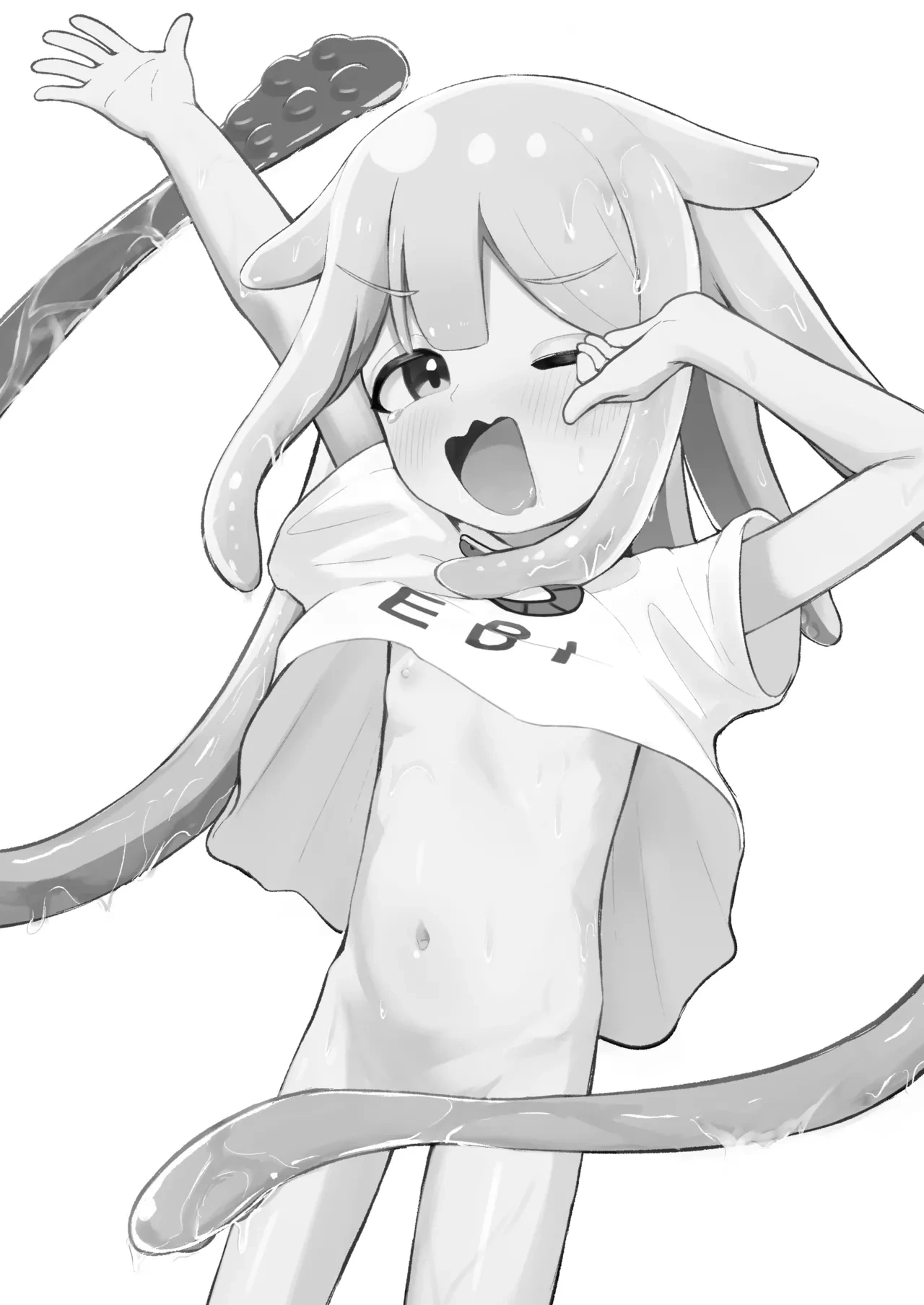 [Chirimen Naoyuki (Naoyuki)] Takokko Menme-chan! ~Shokushu Musume ni Shibori Torarechau Hanashi [Digital]
