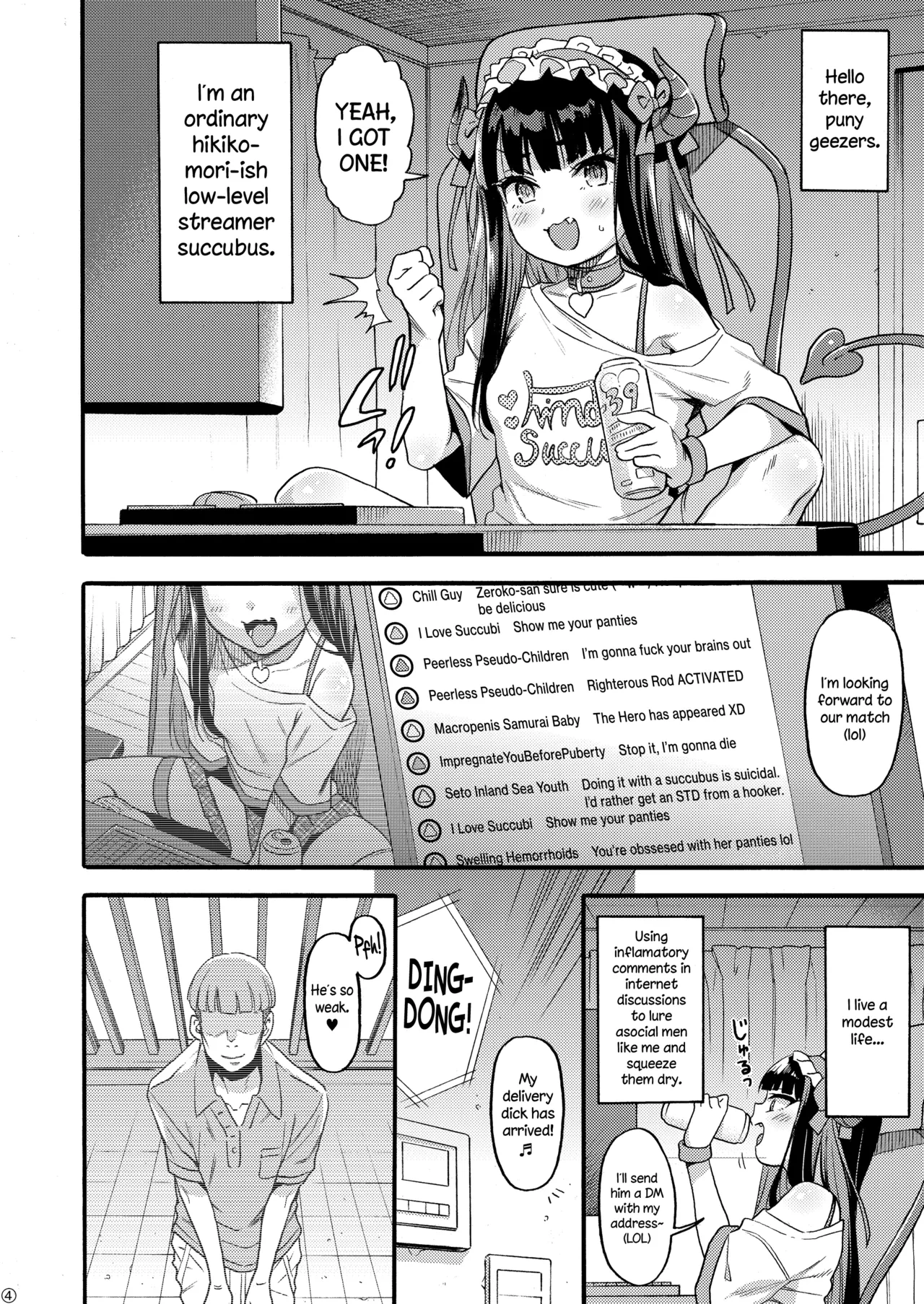 [Rabbish Kingdom (Uousaoh)] Succubus Kaiwai Streamer Real Chintotsu Boshuuchuu. | A Succubus Streamer Searching for Dicks [English] [The Blavatsky Project] [Digital]