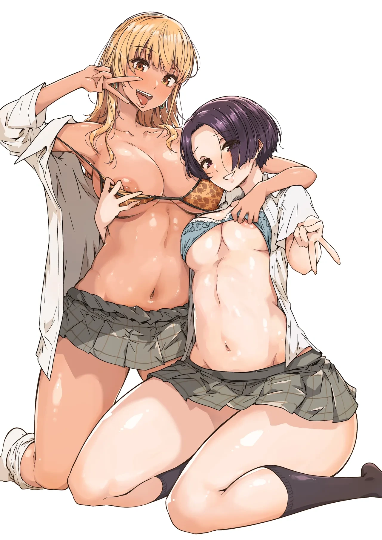 [Wakusei Nostalgia (Tokiwa Midori)] Osananajimi no Futago Gal ni Chikubi o Kaihatsu Sareta Ore [Digital]