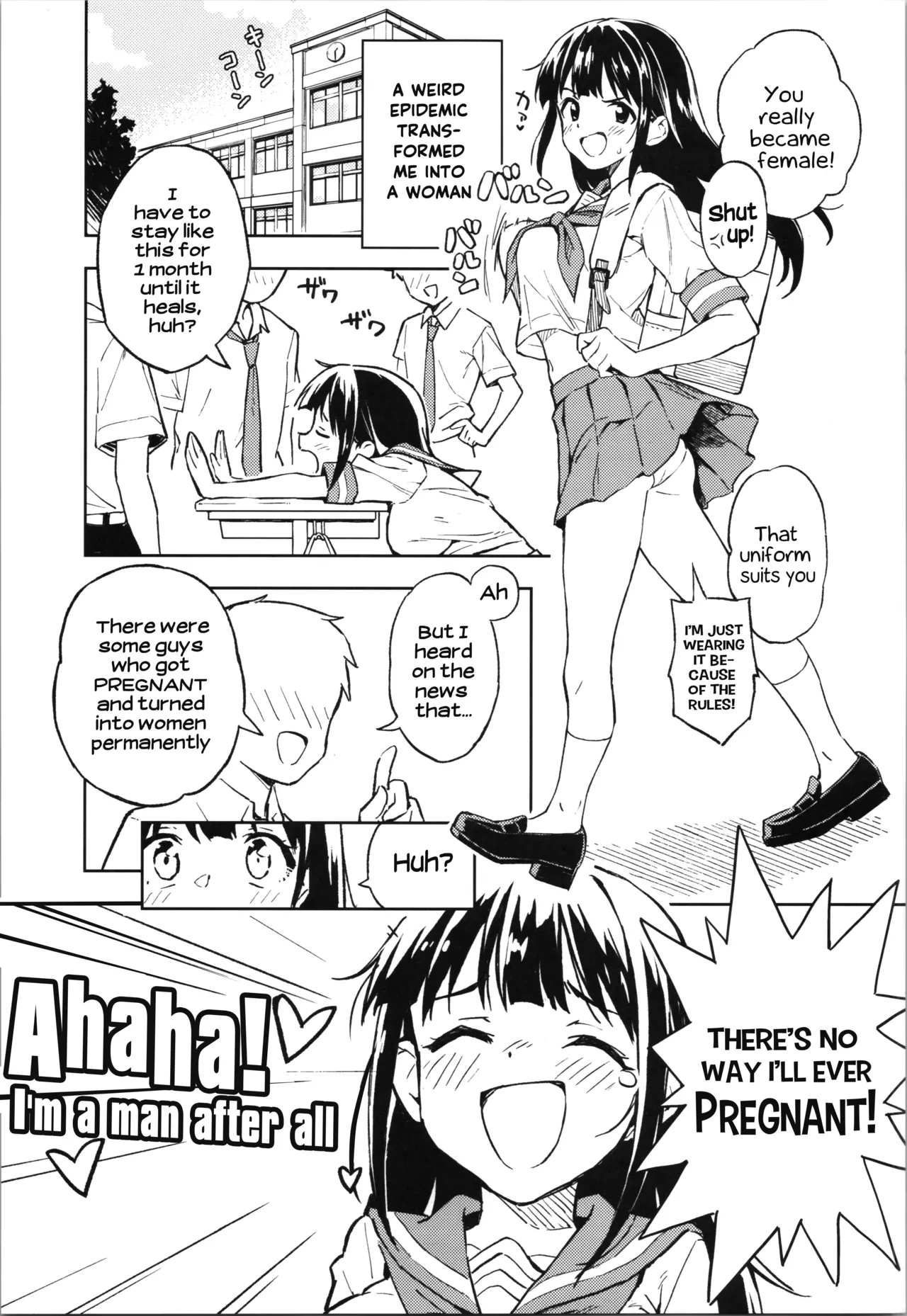 [Mirakoku (Yasumi Mirakichi)] 1-kagetsu Ninshin Shinakereba Otoko ni Modoreru Hanashi (1) | As Long As I Don't Get Pregnant for 1 Month, I'll Turn Back Into a Man (1) [English] [Hikari no Kaze] [Digital]