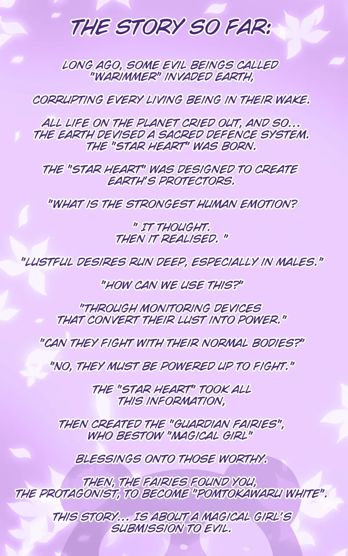 [Thin Uma Roll] You Become The Magical Girl Of The Beginning, Succumb To Pleasure And Evil And Be Brainwashed Manga White Edition [TS Magical Girl Pont Cawar W] [English]