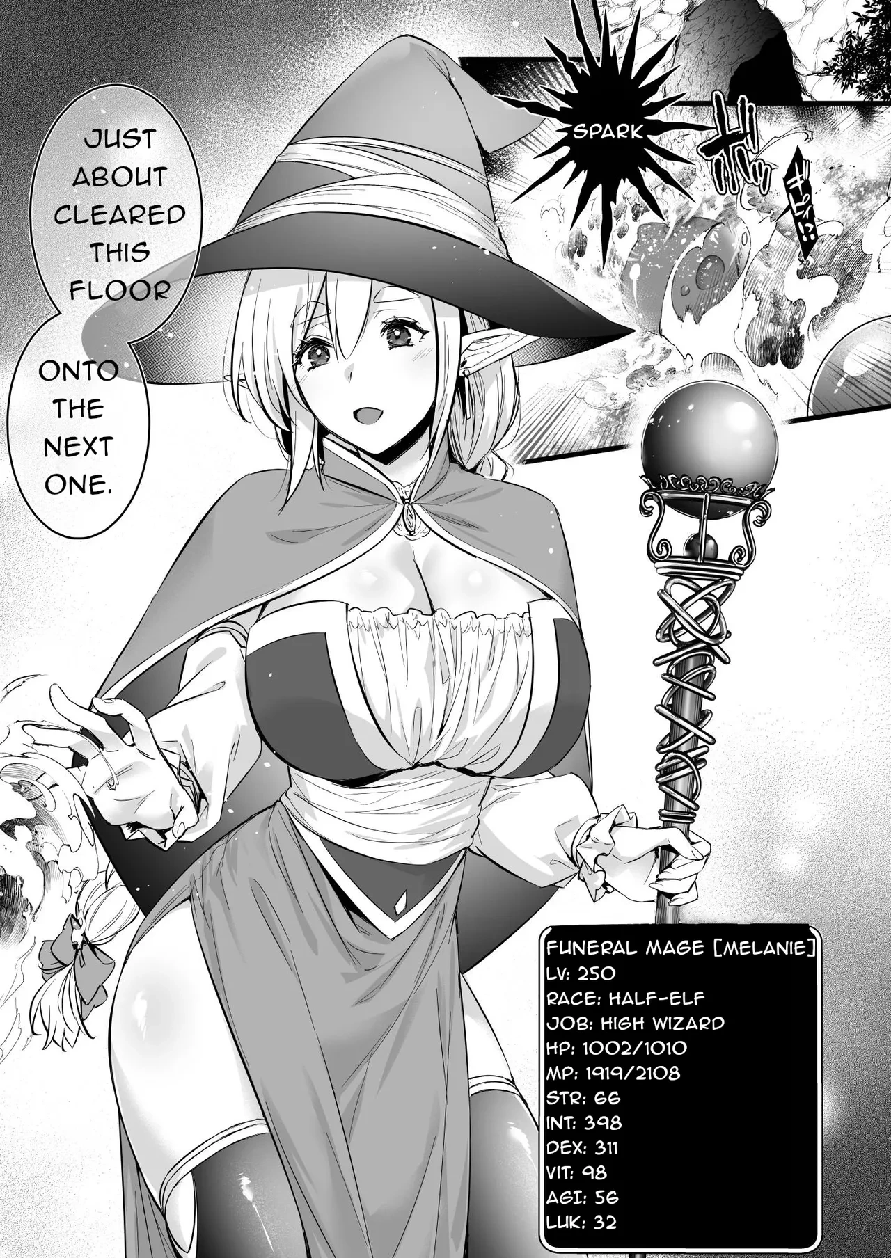 [Himeya (Abe Inori)] Lv.250 no Mahoutsukai ga Kankakushadan Otoshiana ni Ochite Level Drain de Jinsei ga Owaru made | A Level 250 Mage Falls Into a Sensory Deprivation Pit and Loses Her Humanity to Level Drain [English]