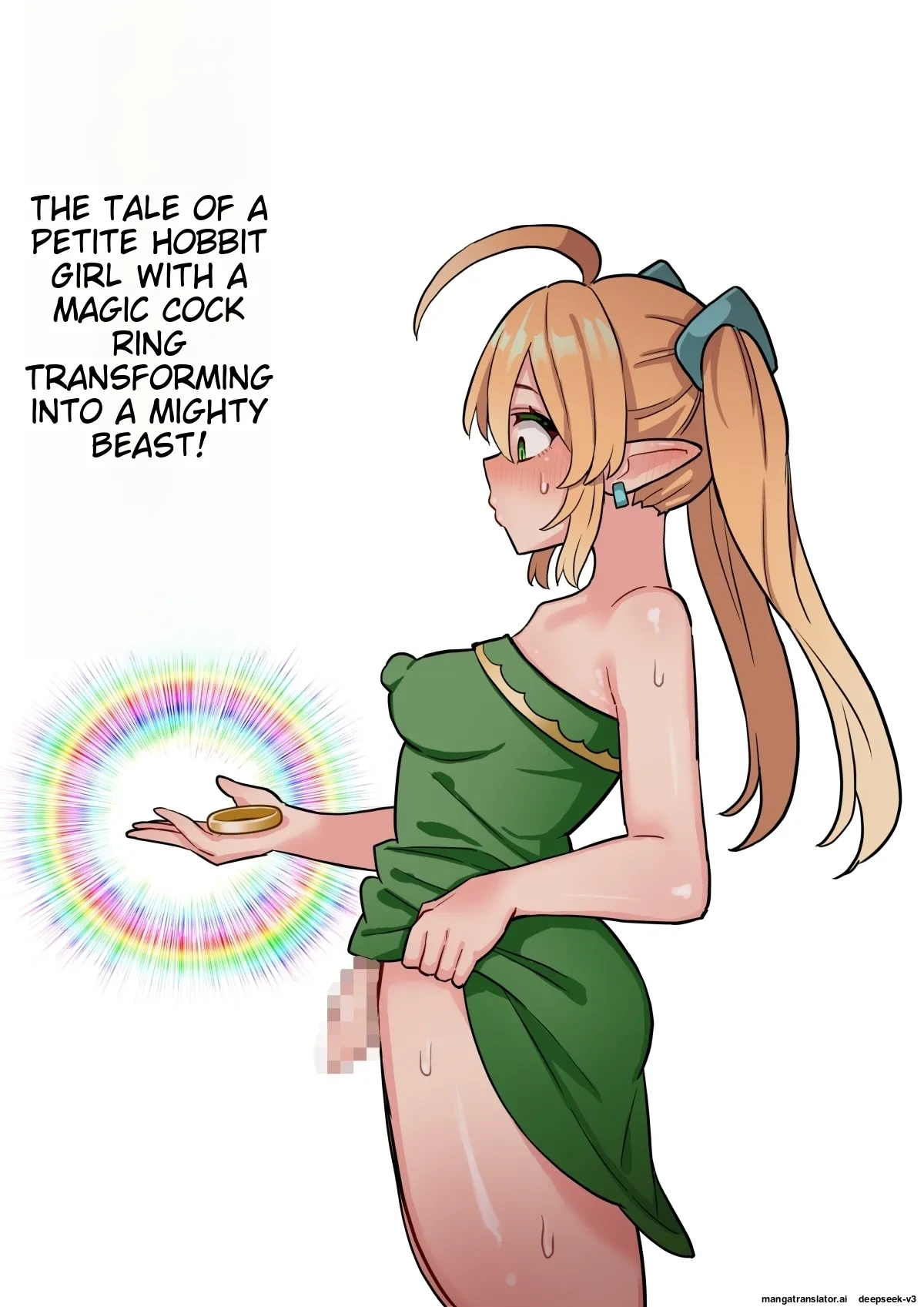 [Hotaru] [English] [Machine TL] Tanshou Houkei Futanari Hobbit Shoujo ga Mahou no Yubiwa de Kyokon Seiyoku Monster ni naru Hanashi 1-3