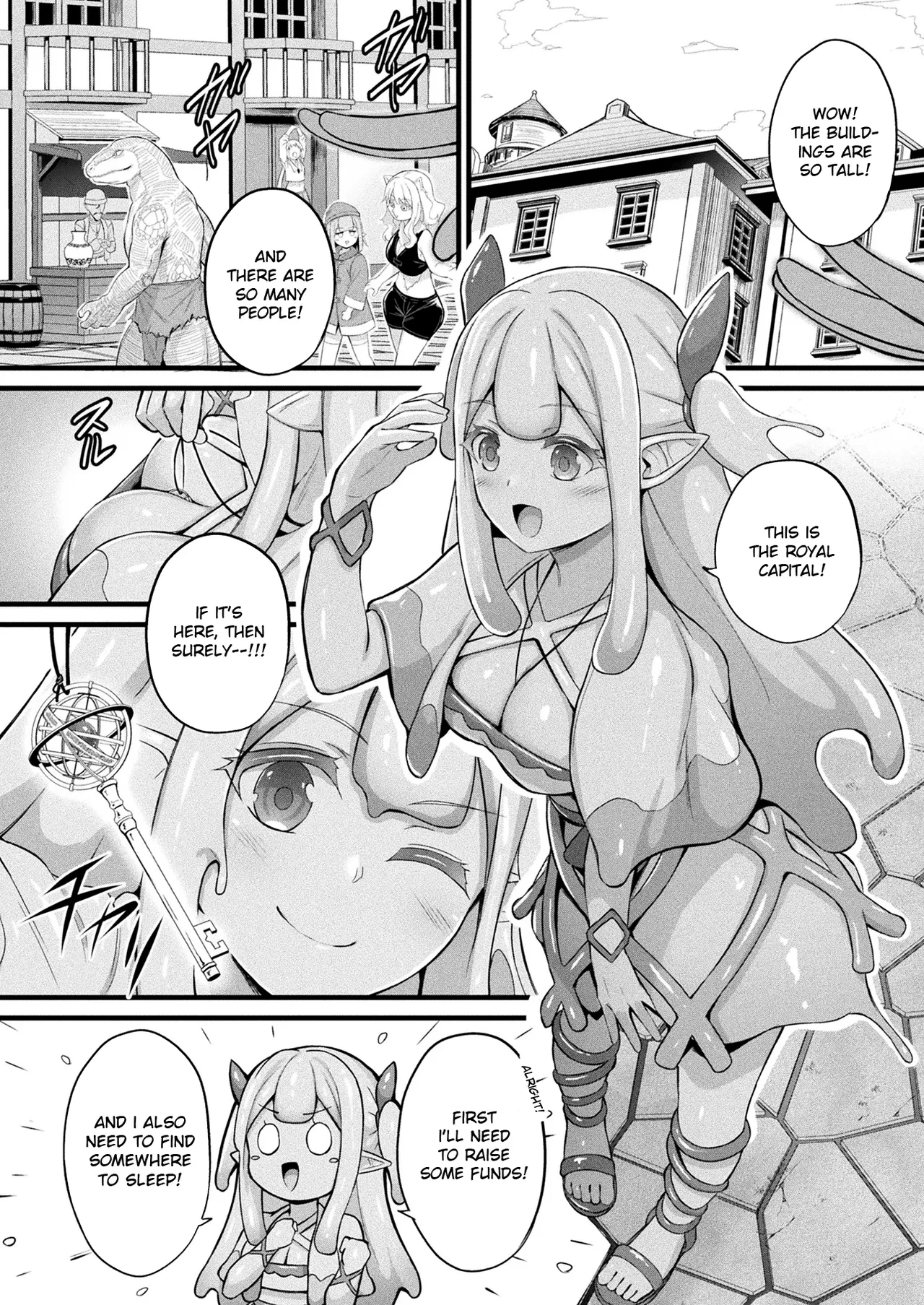 [Naitou Kirara] Slime Musume Meruru no Ecchi na Oshigoto Ch. 1 | Slime Girl Meruru's Sexy Job - Episode 1 (COMIC Unreal 2025-04 Vol. 114) [English] [Digital]