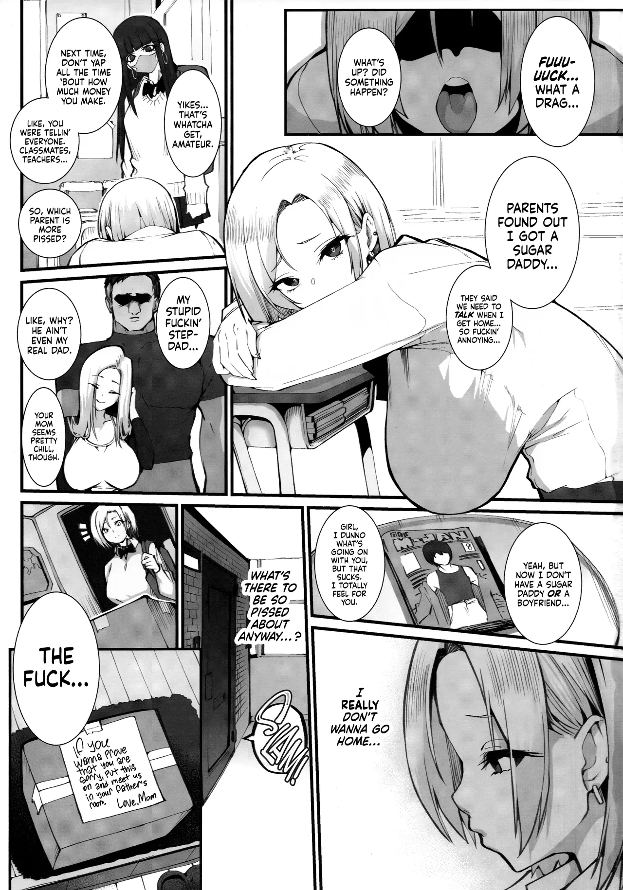 (C105) [Armadillo (Renji, Daiji)] Gal Oyako no Egui Kasegikata | Gyaru mother-daughter family business [English] [head empty]