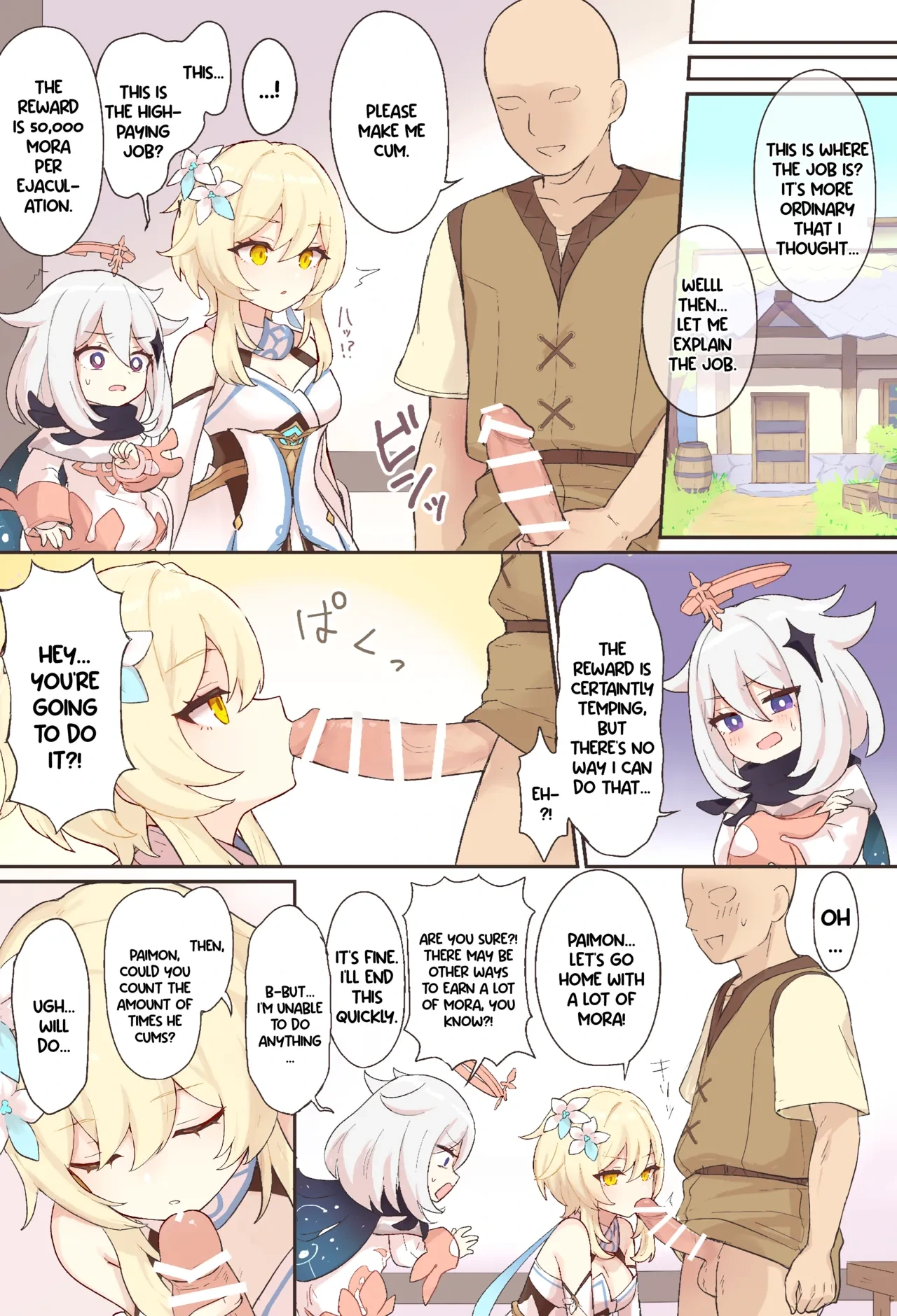 [Momosawa] Nuite Kureru Hotaru-chan + Zenkai no Tsuzuki (Genshin Impact) [English] [YuushaNi]