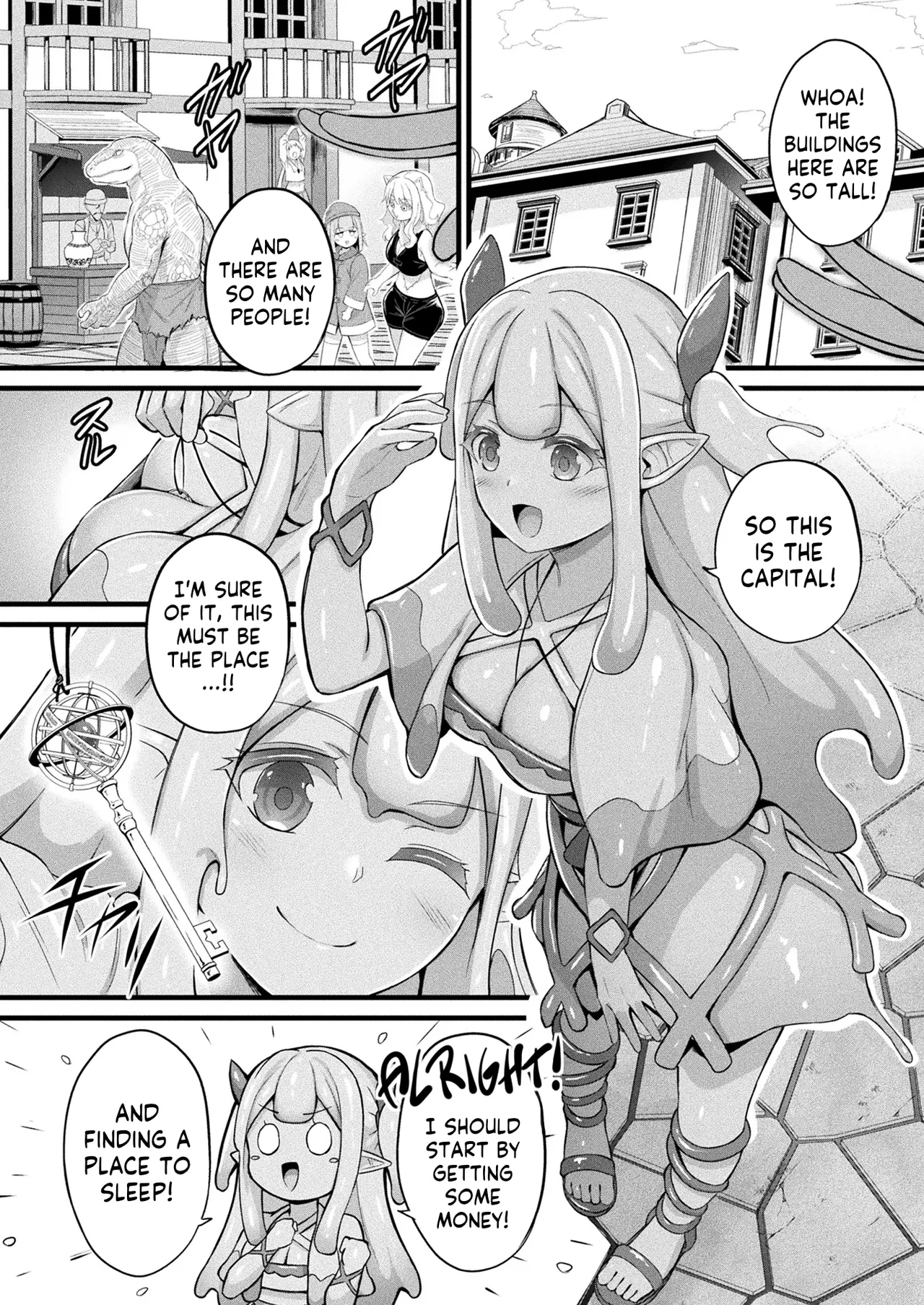 [Naitou Kirara] Slime Ko Meruru no Ecchi na Oshigoto Chapter 1 (COMIC Unreal 2025-04 Vol. 114) [English] [Kappasa] [Digital]