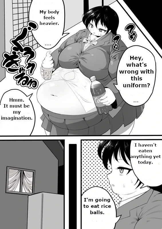 [Kaiga] A girl who gets hypnotized and can't control her appetite