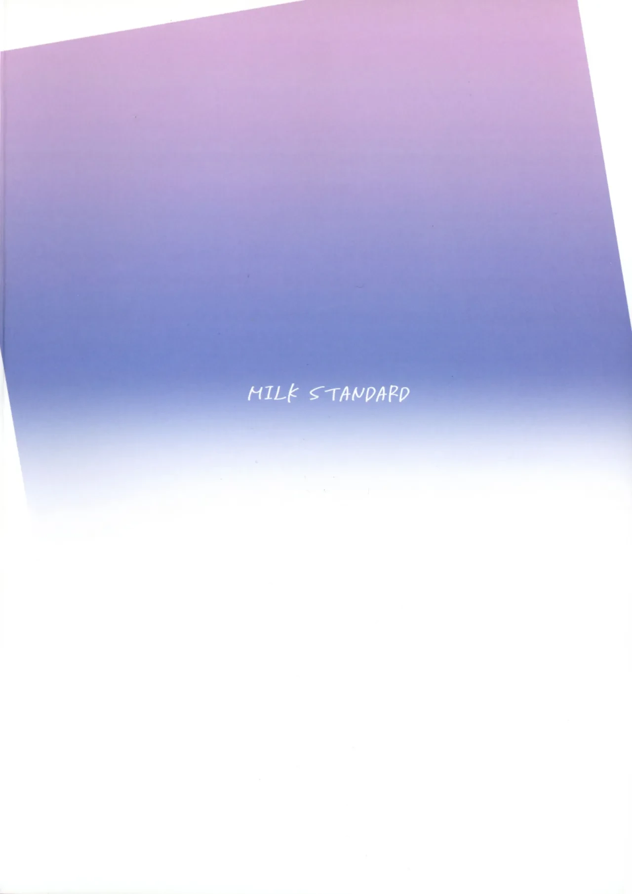 (C105) [MILK STANDARD (Shinichi)] Escape from Everyday Life