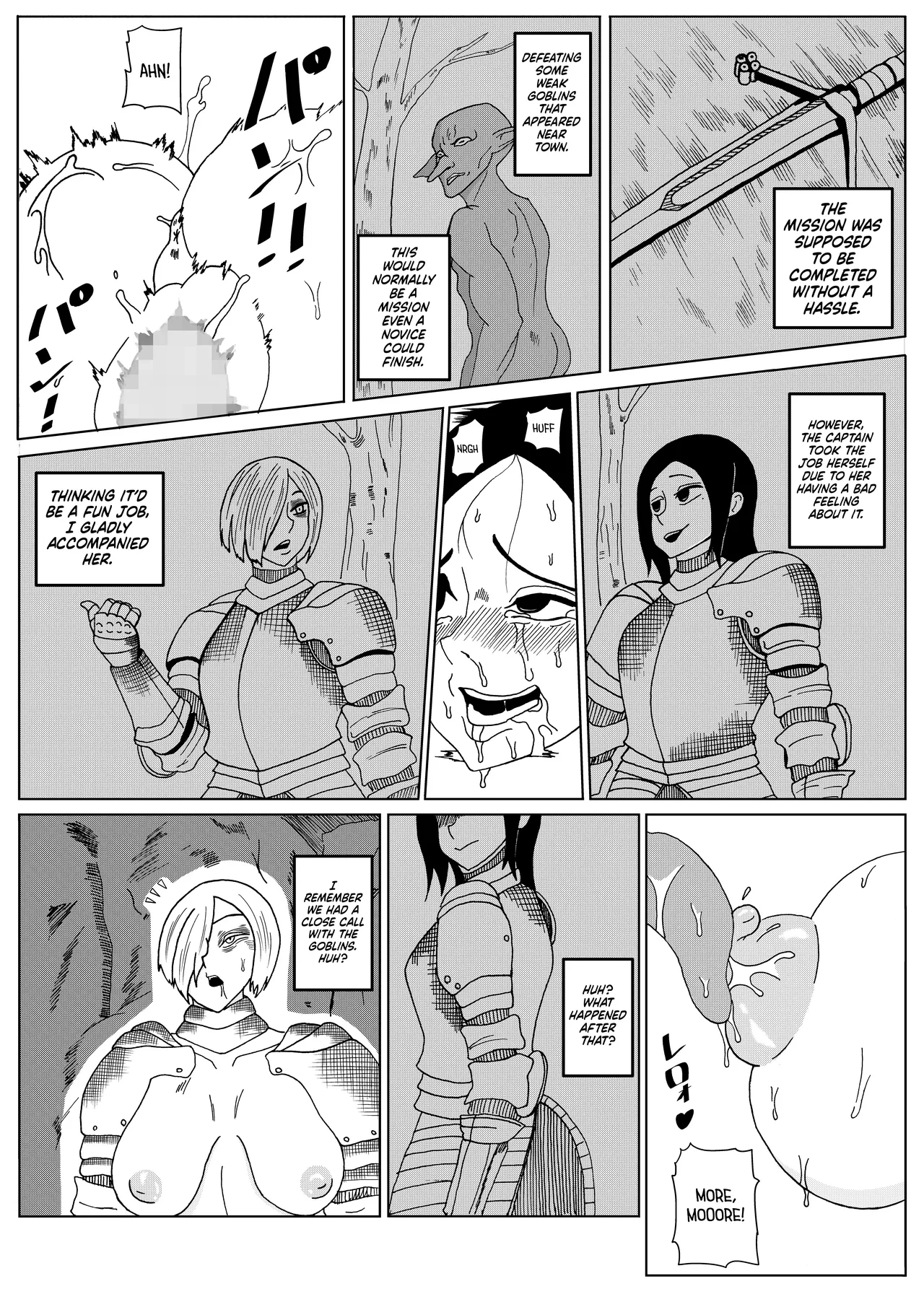[Goblin] Goblin ni Saimin Rape Sareru Futari no Onna Kishi | Two Female Knights Get Raped By Goblins [English] {Doujins.com}