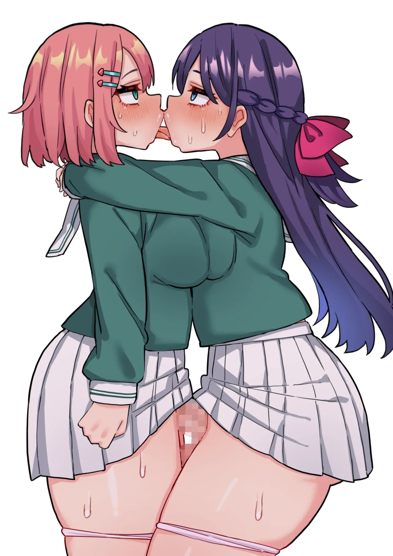 [Hotaru] Seiso Junai Yuri Couple ni Chinpo Haete Owaru Hanashi | A Story About The Most Pure And Innocent Lesbian Schoolgirl Couple Growing A Dick [English] [Erelzen]