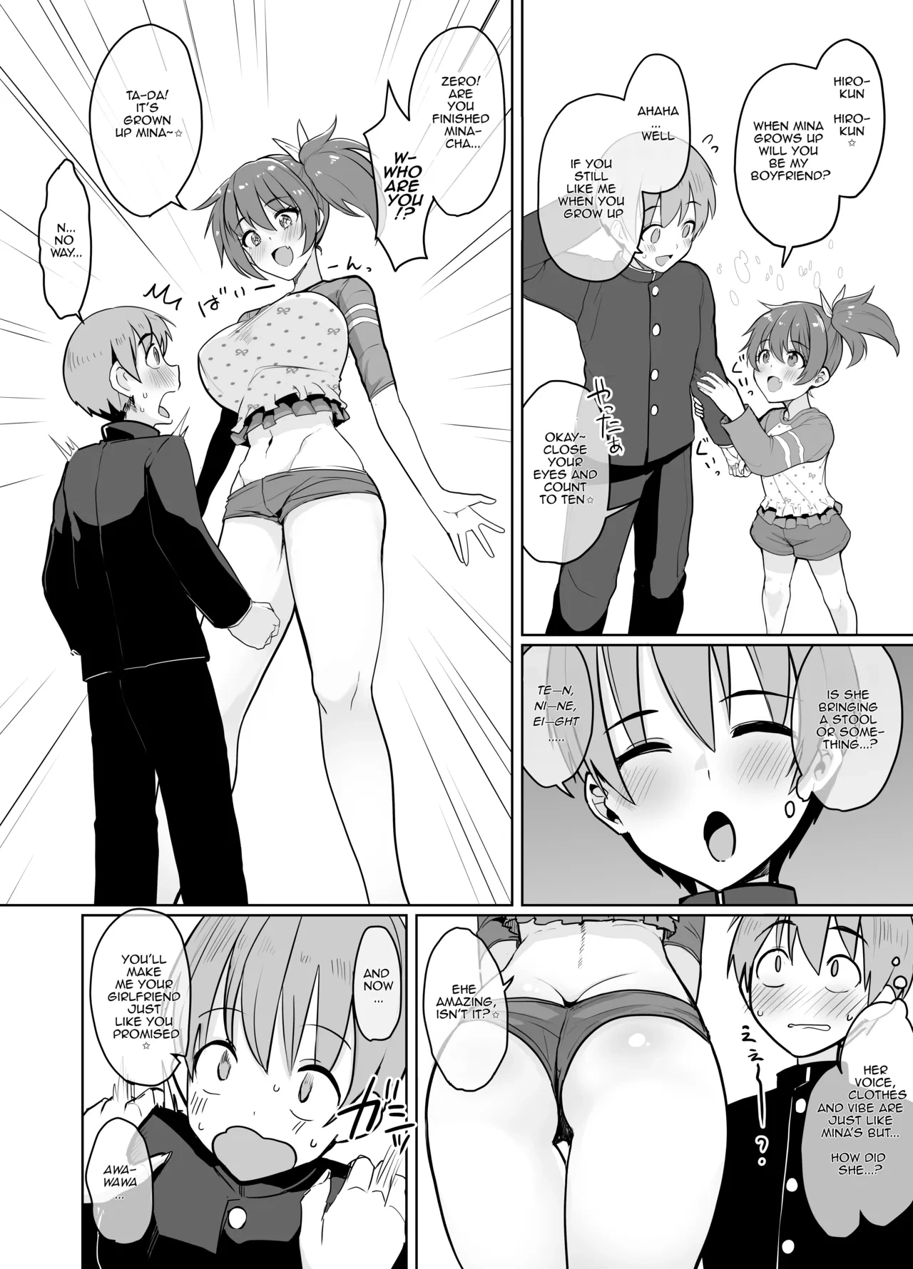 [upanishi.] 10-byou Kazoeru Aida ni Kyuuseichou Shita Onnanoko ni Koukishin no Omomuku Mama Shiboritorareru Manga [English] [JusenkyoTL]