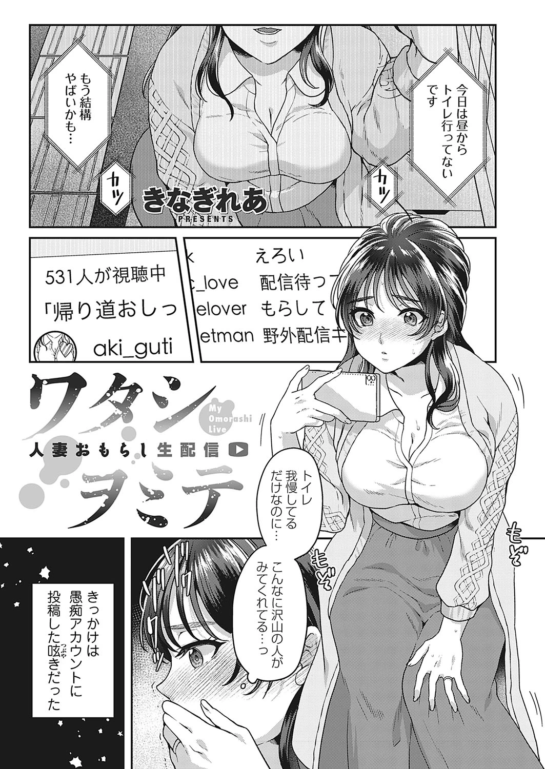[Kinagi Rea] Watashiwomite - hitodzuma omorashi-sei haishin -