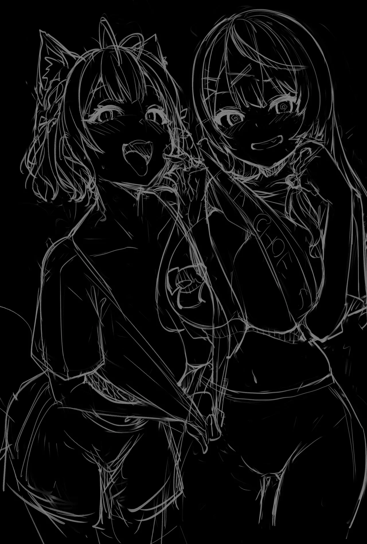 [Hitsuji Kikaku (Muneshiro)] Osucollab 3 (Hakui Koyori, Sakamata Chloe) [English] [Digital+Fix]
