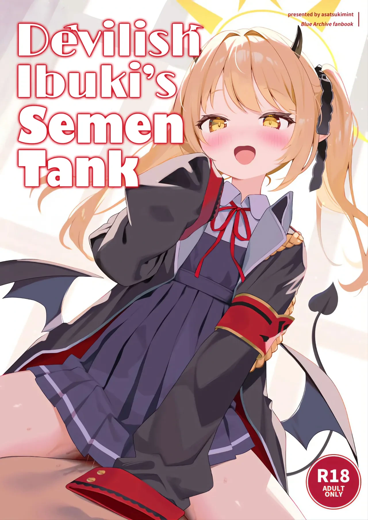 (C105) [Asatsukimint (Mintice)] Akuma na Ibuki no Seieki Tank | Devilish Ibuki's Semen Tank (Blue Archive) [English] [head empty]