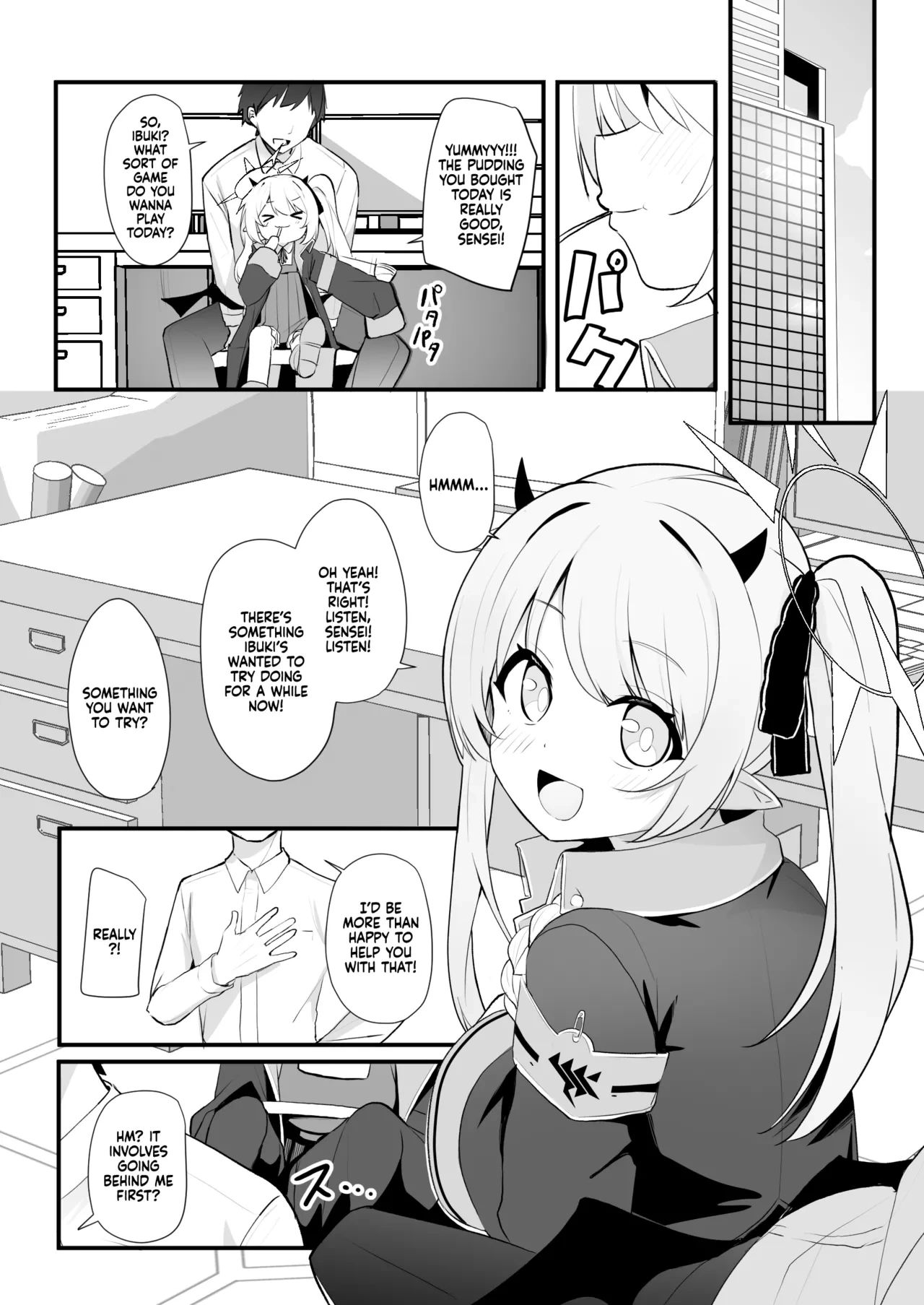 [Milk Pudding (Milk Jam)] Kyou wa Ibuki ga Asonde Ageru! | Ibuki Wants To Play With You Today! (Blue Archive) [English] [head empty] [Digital]