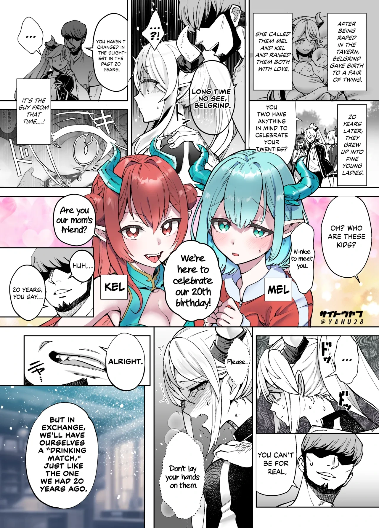 [Saito Yahu] Sakaba De Futatabi Otokotachi Ni Hamerareru Onnatachi | The Girls Get a Pounding at the Tavern Again [English] [Kinsei Translations]