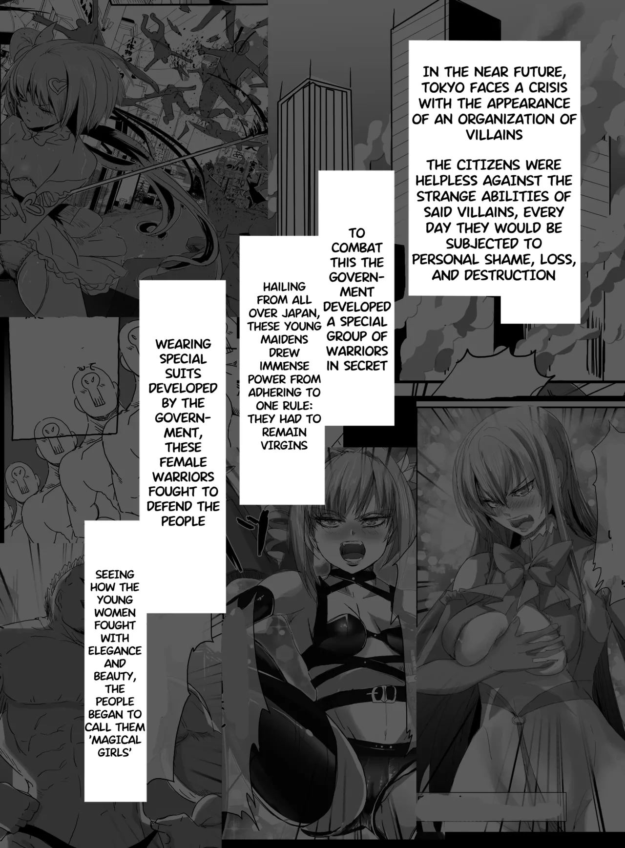 [uniuni (Sukenyan)]  Magical Girl VS Machine Rape Training | Mahou Shoujo VS Kikaikan Choukyou [English]