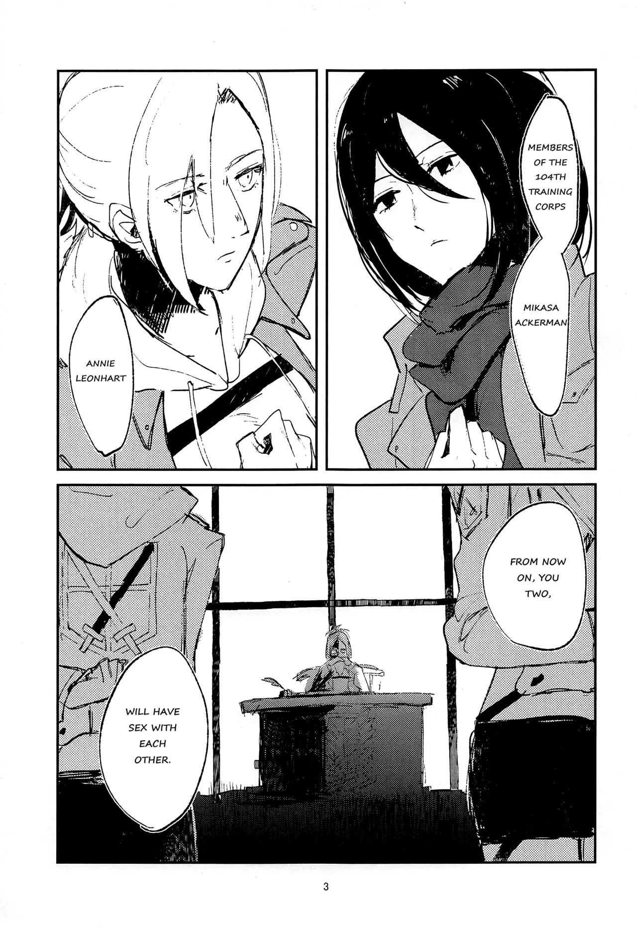 (Dai 15 Kai Hekigai Chousa Haku) [PHENOMENA (Dai Pippy)] Guinea Pig (Shingeki no Kyojin) [English] [Omega_dd]