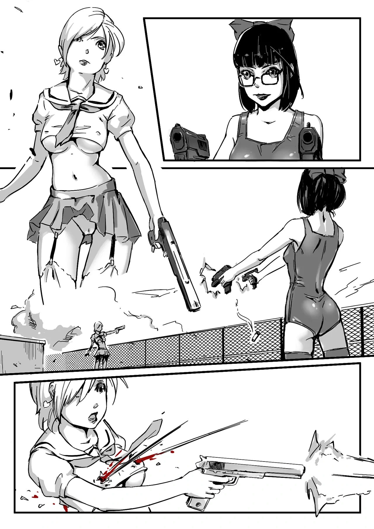 [CrimsonRed] Some comic works