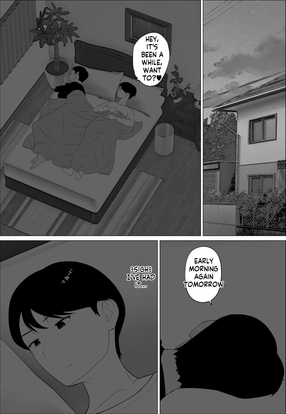 [Oroboy] Danna to no Resu Kaishou no Tameni Toukyou Shita noni | Enlarged breasts to entice husband and yet... [English] [innyinny]