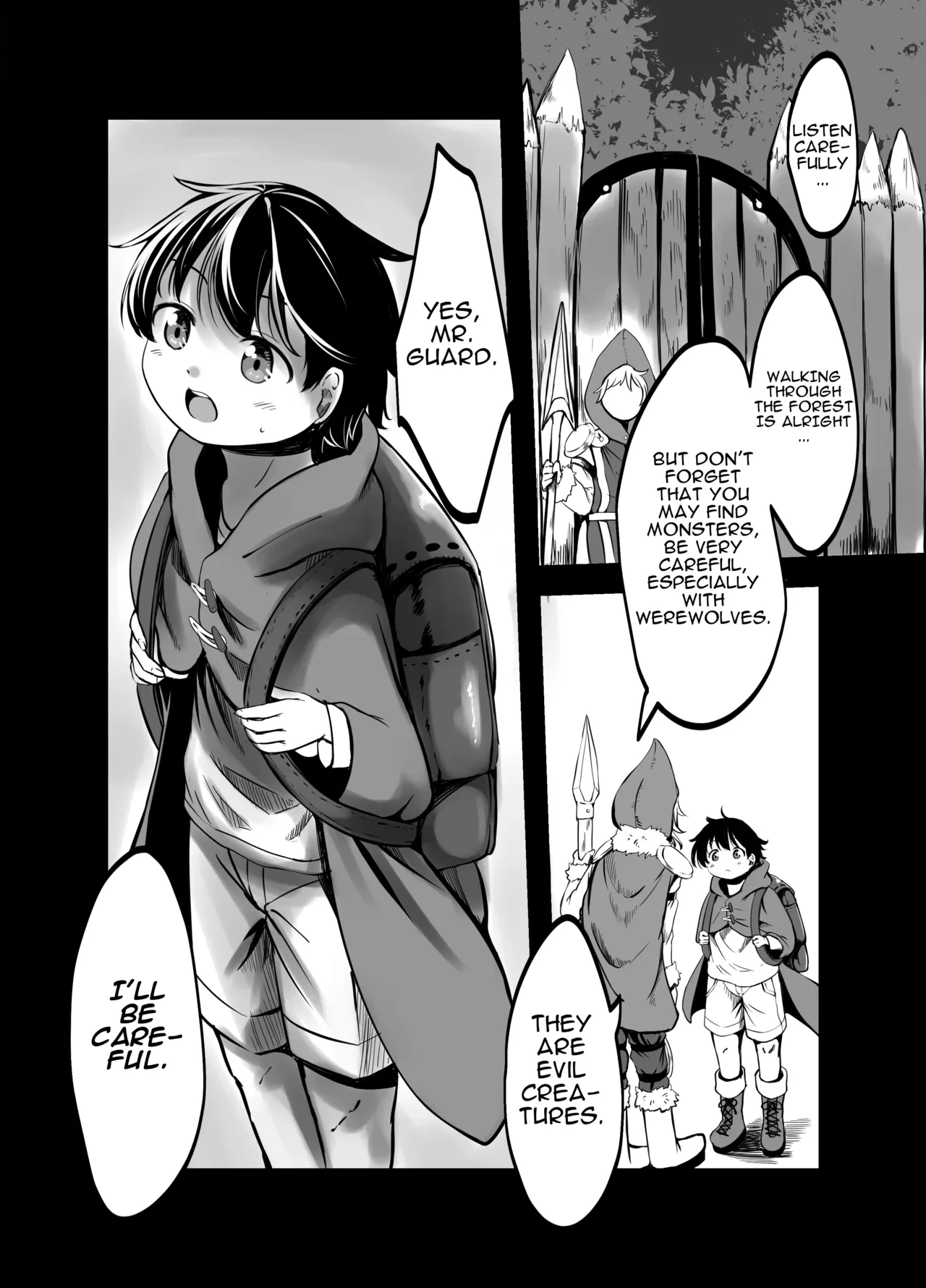 Kowai Jinrou Onee-san no Uchi Ni Tsurekomarete Kyousei Koubi Saserareta Ohanashi - A story of a werewolf woman who took me into her house and forced me to mate with her [English]