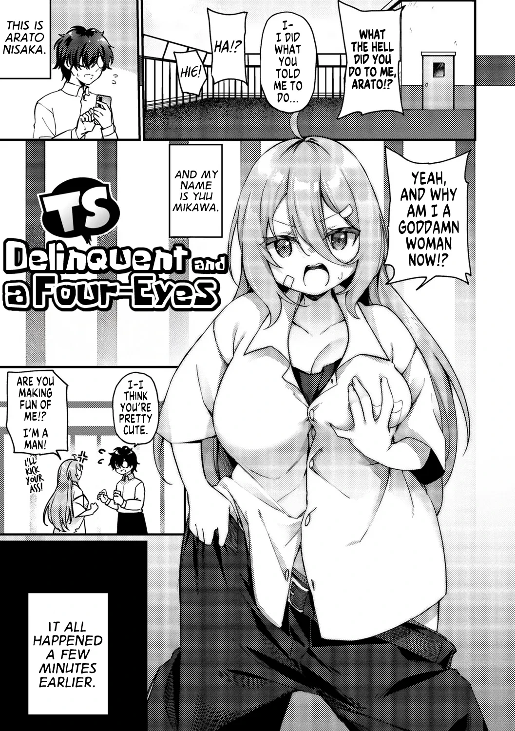 [Kanmuri] TS Yankee-kun to Megane-kun | TS Delinquent and a Four-Eyes (TS Syndrome! Dlsite Gentei Tokusouban) [English] [GTF] [Digital]