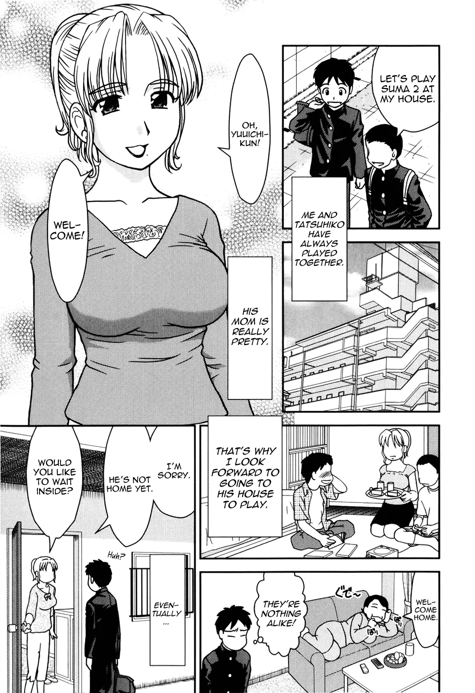 [Mori Takuya] Tomodachi no Okaa-san | My Friend's Mom (Dekichattara Doushiyo) [English] [Yoroshii] [Decensored]