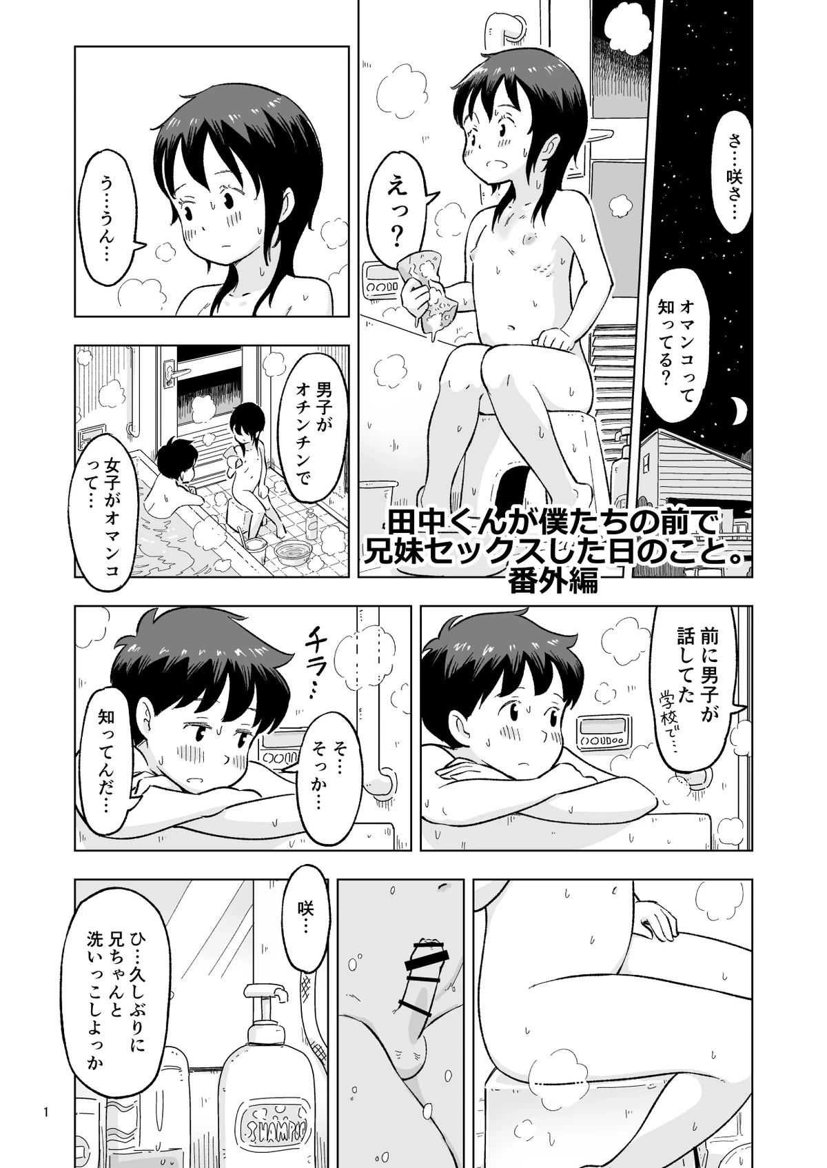 [Lithium no Kojin Circle (Lithium)] Tanaka-kun ga Boku-tachi no Mae de Kyoudai Sex Shita Hi no Koto  Bangaihen