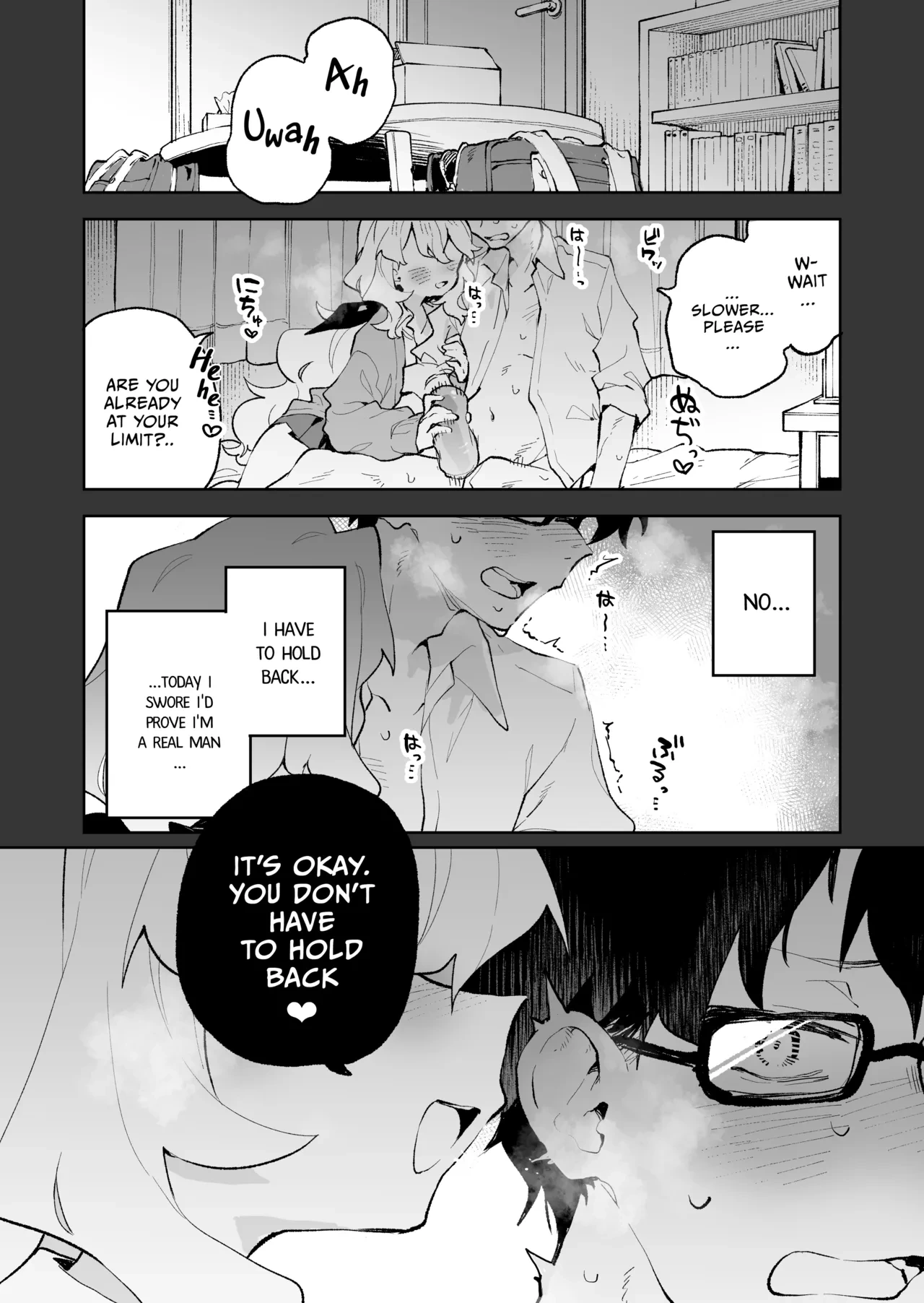 [Rimu Chanchi (Uni Cream Korokke)] Senpai no Kakkoii Oshasei Misete kudasai | Senpai, please show me your coolest orgasm [English] [Decensored] [COHQ]