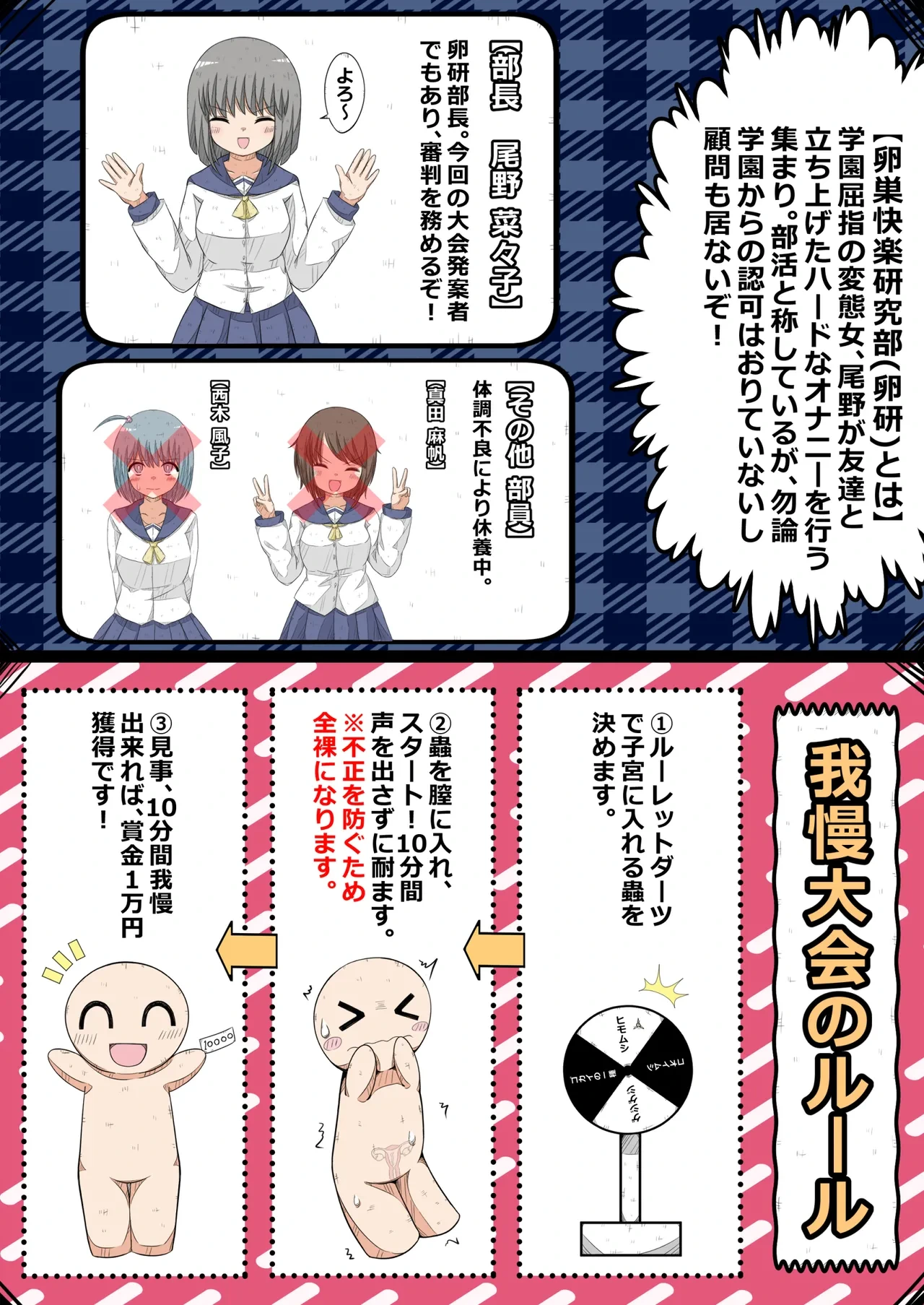[NanCircle] ransou kairaku kenkyuubu～ ransou gaman taikai boppatu! no maki～