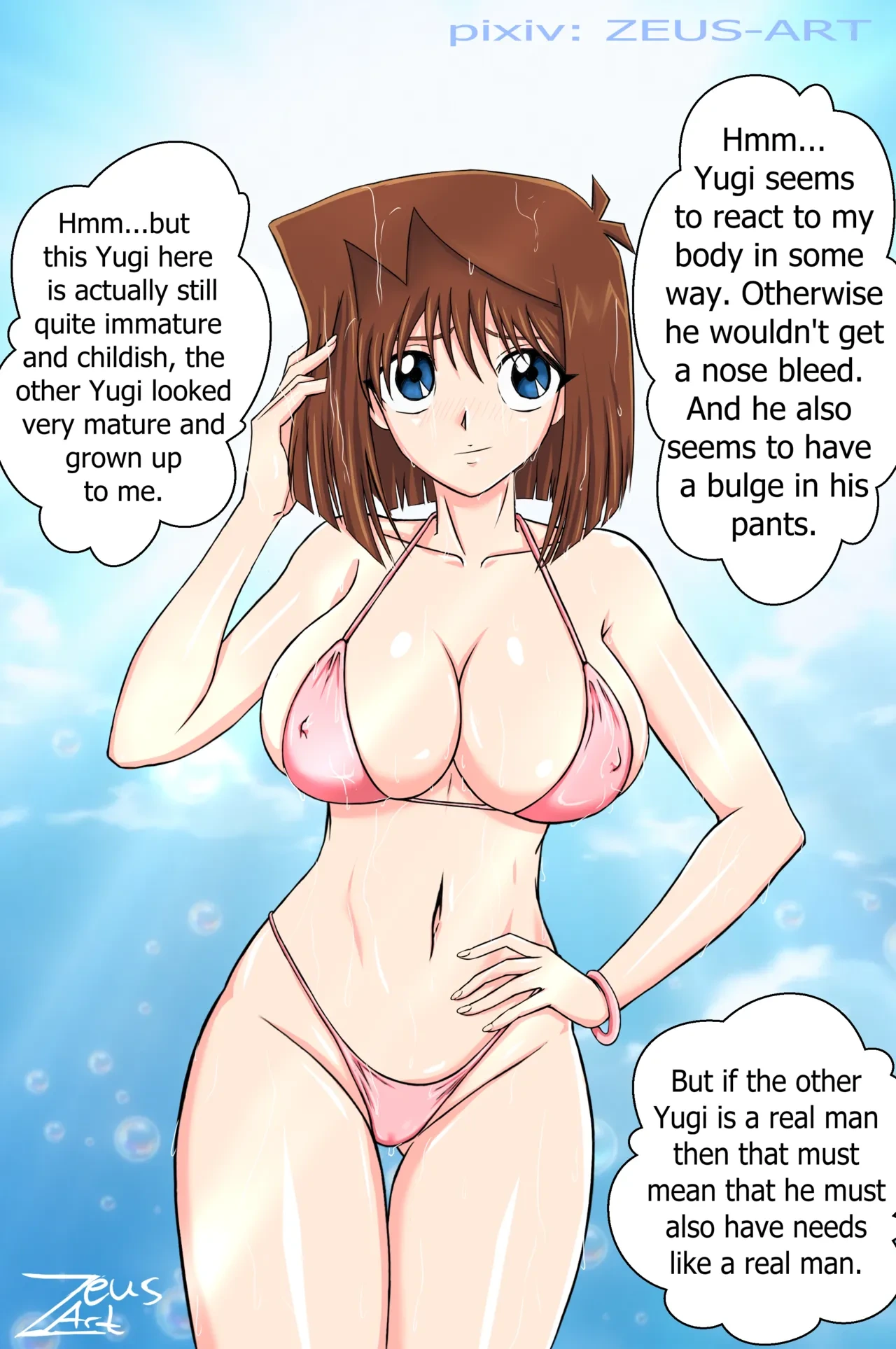 Anzu Mazaki/ Tea Gardner at the pool (english) Zeus-Art