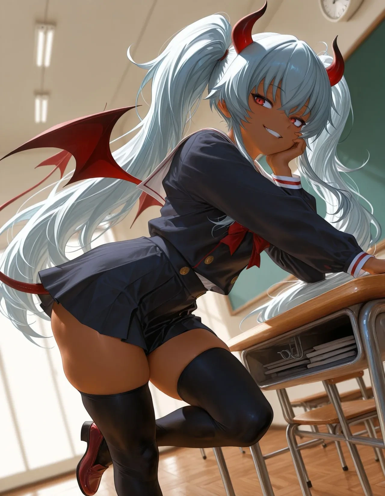 褐色#182 グリムアロエ grim aloe nsfw  褐色生活_DSL ai generated