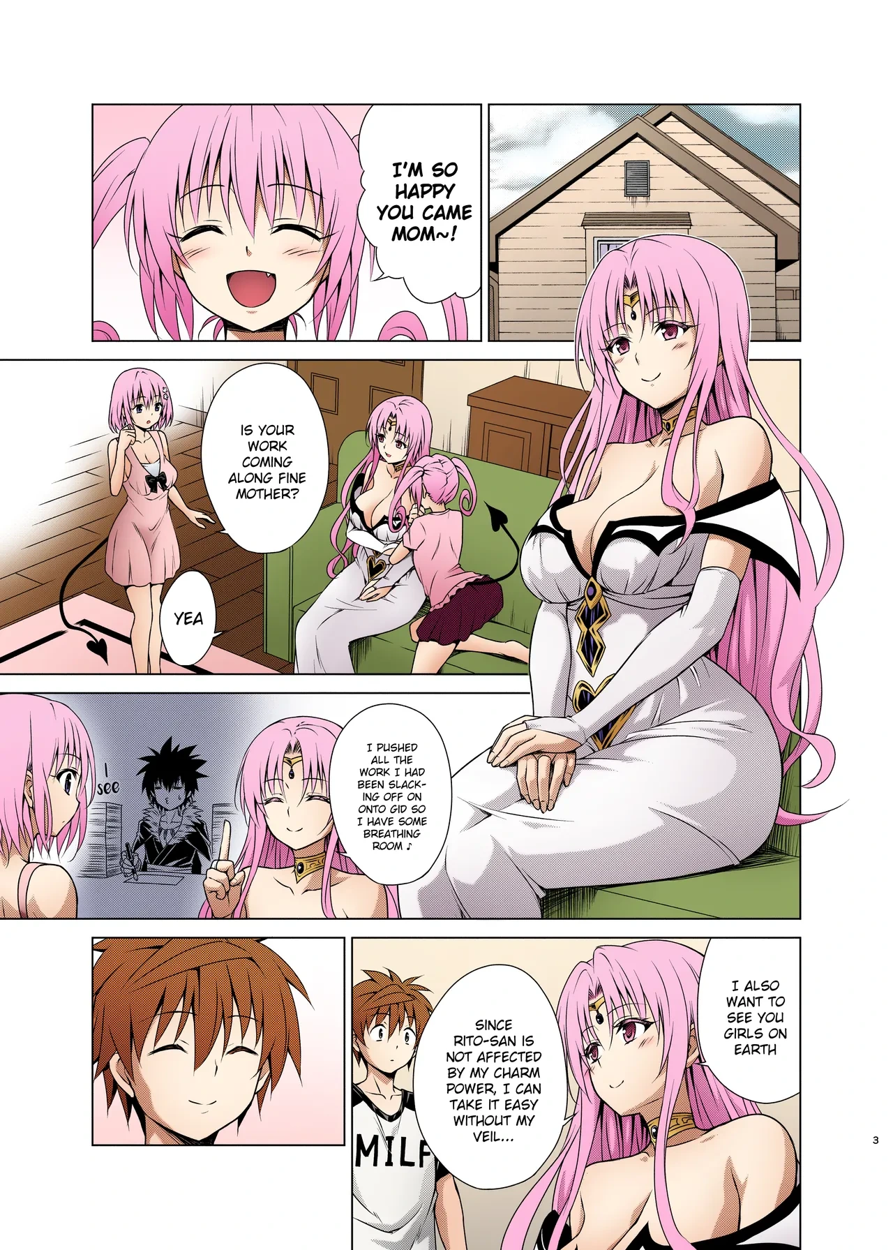 [TORA MACHINE (Kasukabe Taro)] Mesuinu Ouhi | Bitch Queen (To LOVE-Ru) [English] [Digital][Colorized]