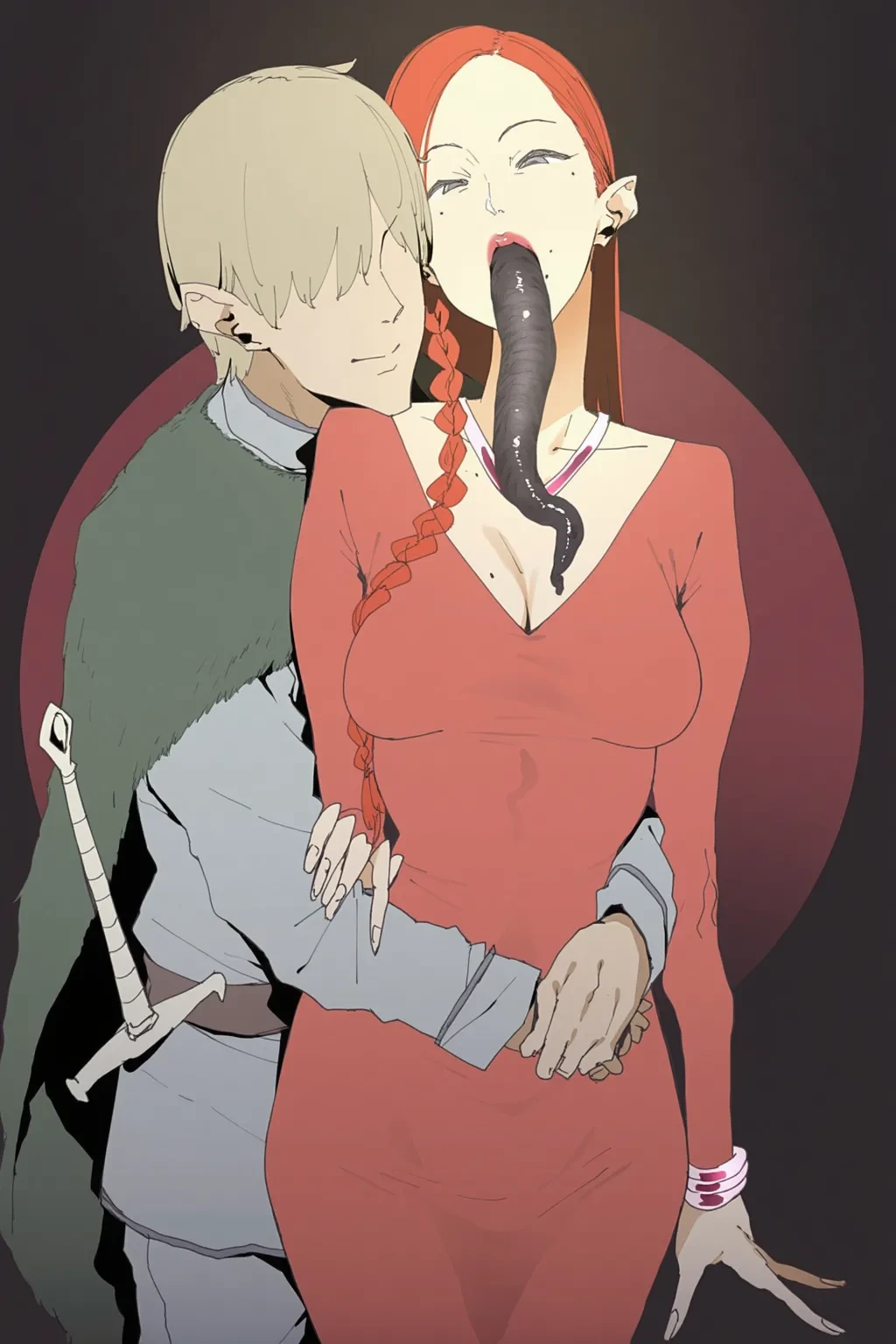 [GetDrain] Ame no Naka no Hiru towa... [AI Generated]