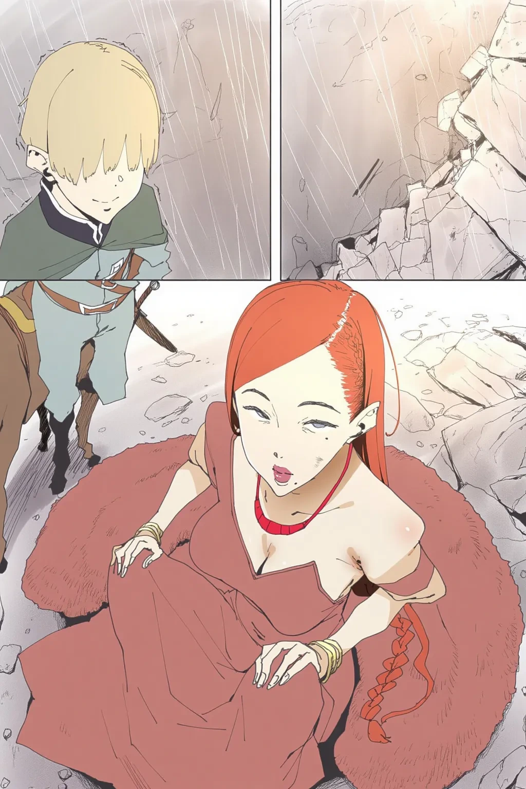[GetDrain] Ame no Naka no Hiru towa... [AI Generated]