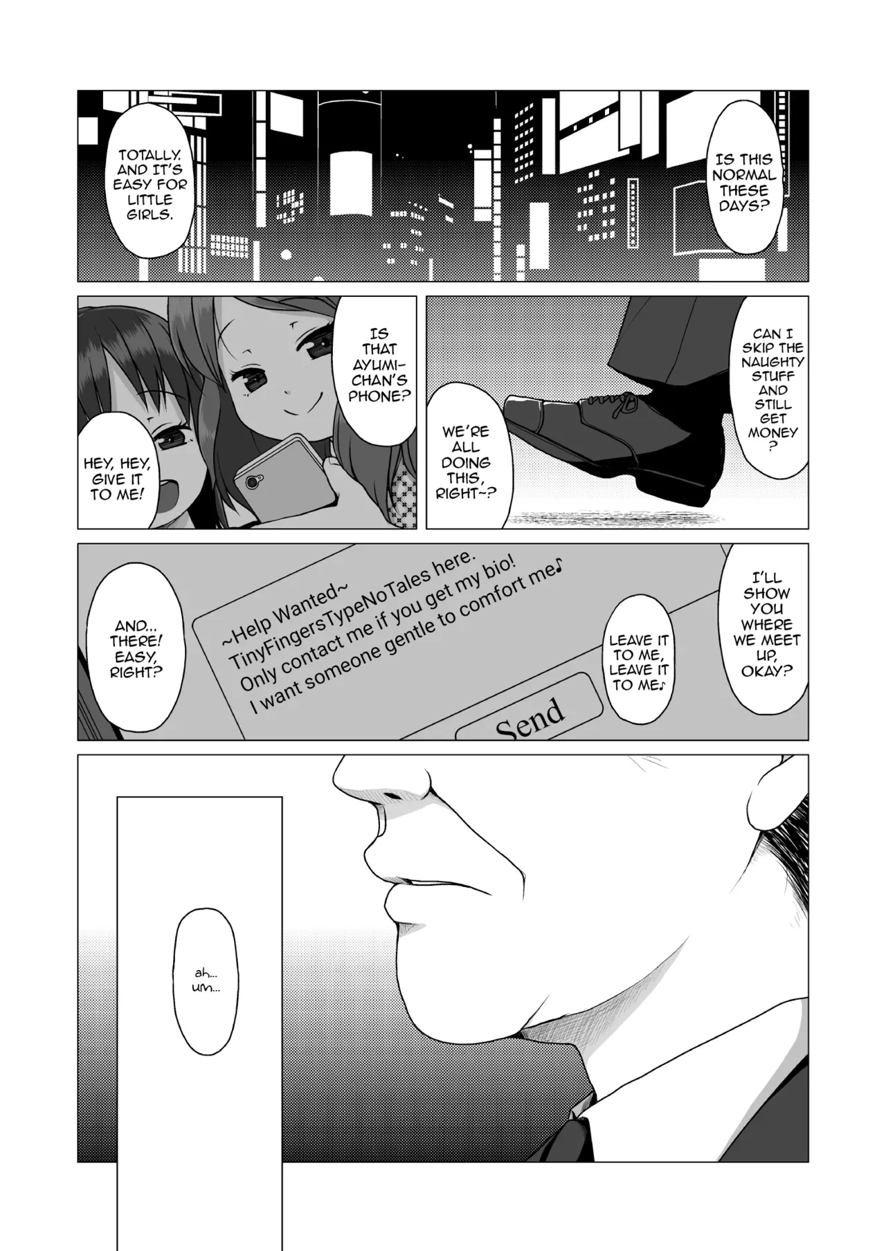 [Shichiten Battou (Miyasaka Takaji)] The Timid and Homely Elementary School Girl Can't Refuse Compensated Dating. [English] [Digital]