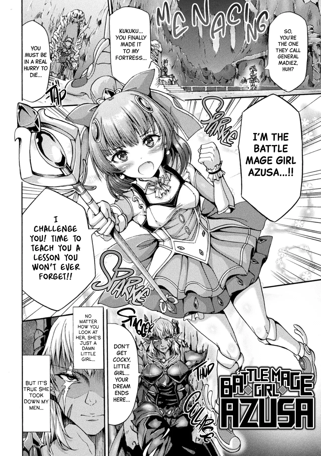 [Wasu] Matou Shoujo Azusa Ch.1-2 (Fallen Fantasy -Ochitaru Gensou-) [English] [Black Grimoires] [Decensored] [Digital]