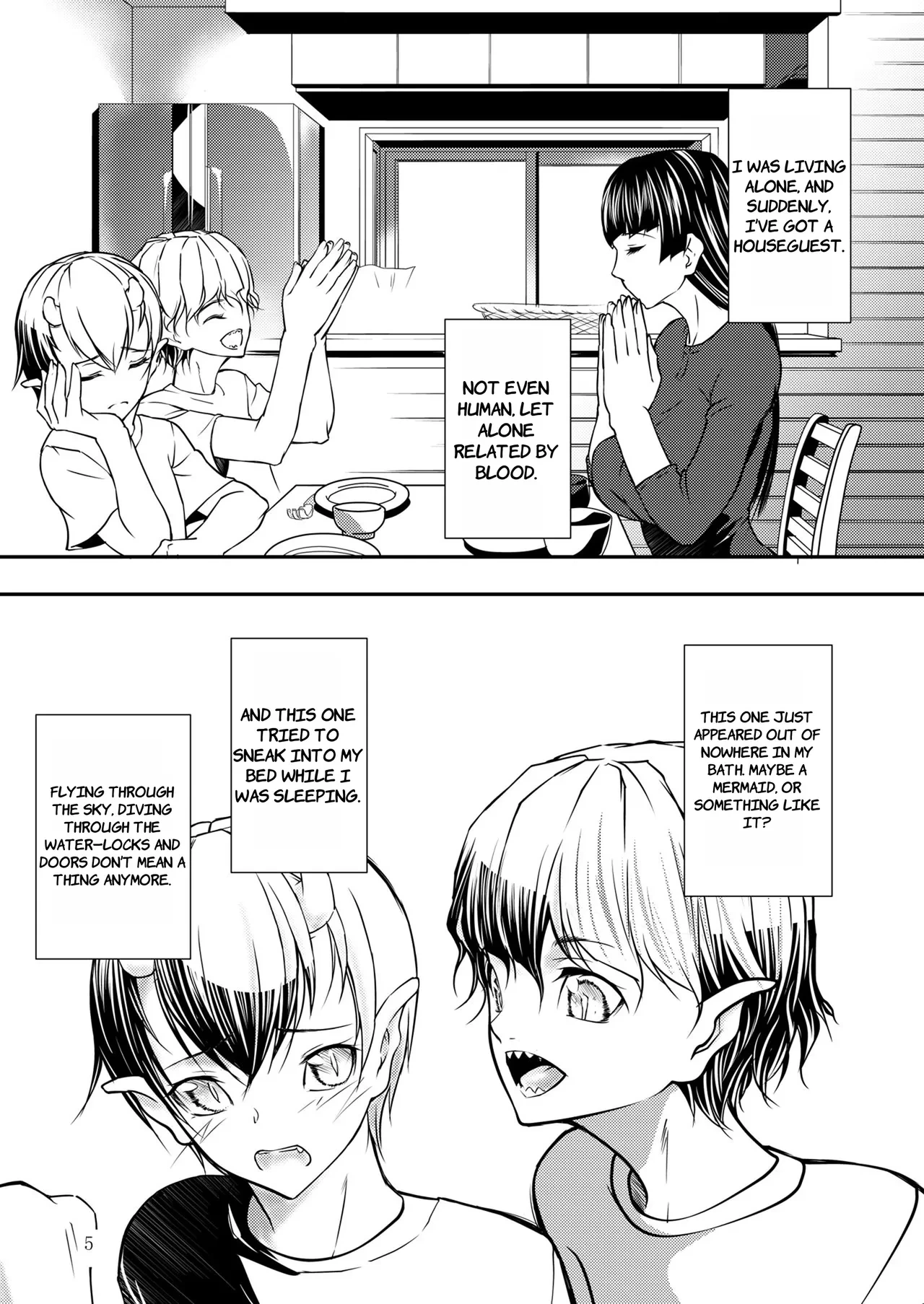 [Aotokage (Aoto Kage)] Tri mostri [Digital] - ENGLISH AI TRANSLATED