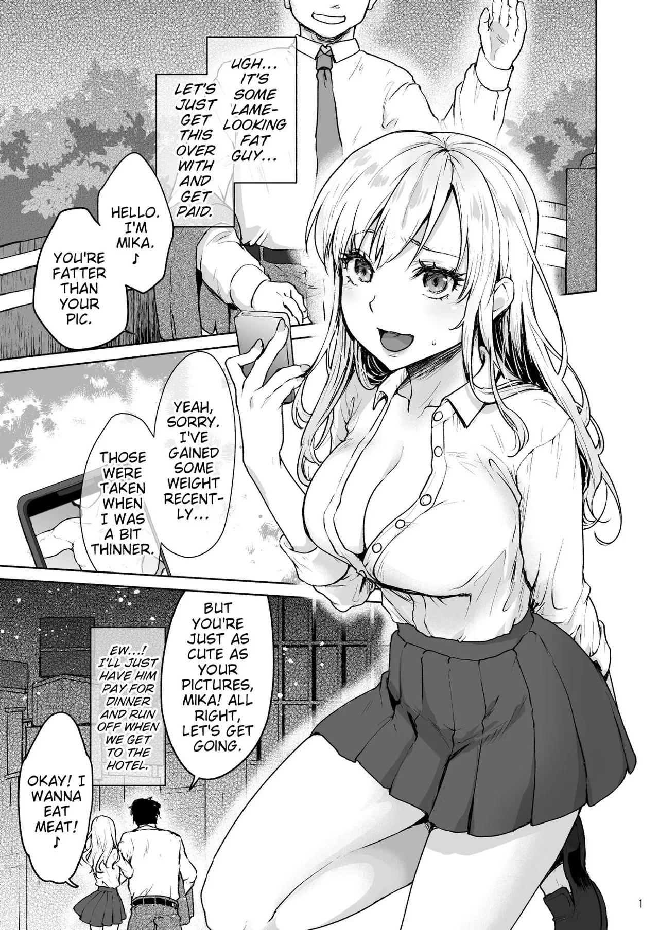 [Kaze no Gotoku! (Fubuki Poni, Mittsuman)] Namaiki na Papakatsu Joshikousei ni Oji-san ga Tappuri Shitsukete Agemashita. | A Cheeky Schoolgirl Gets Thoroughly Disciplined by a Sugar Daddy. [English]